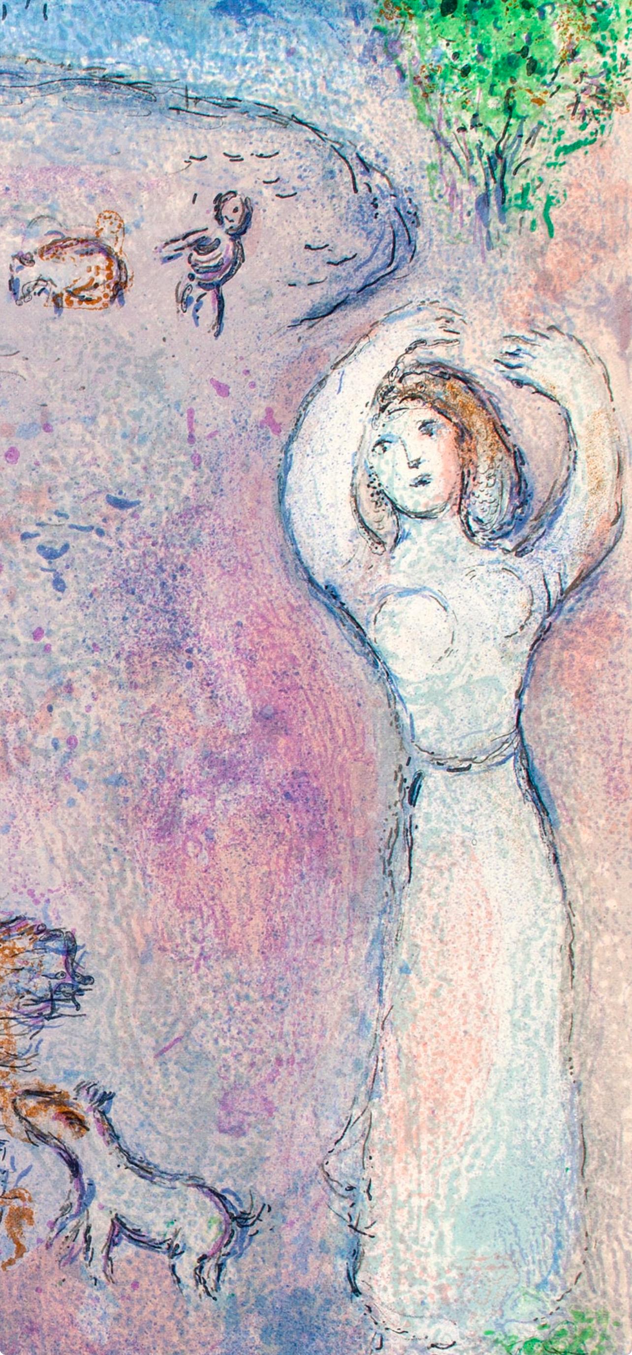Chagall, La Ruse de Dorcon, Daphnis et Chloé (d'après) - Print de Marc Chagall