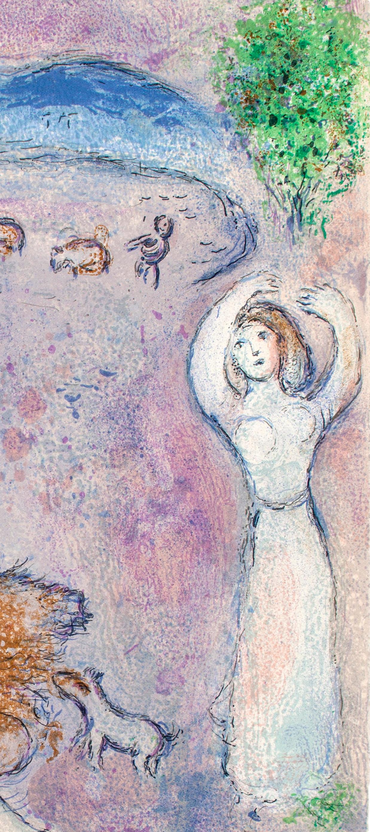Chagall, La Ruse de Dorcon, Daphnis et Chloé (after) - Print de Marc Chagall