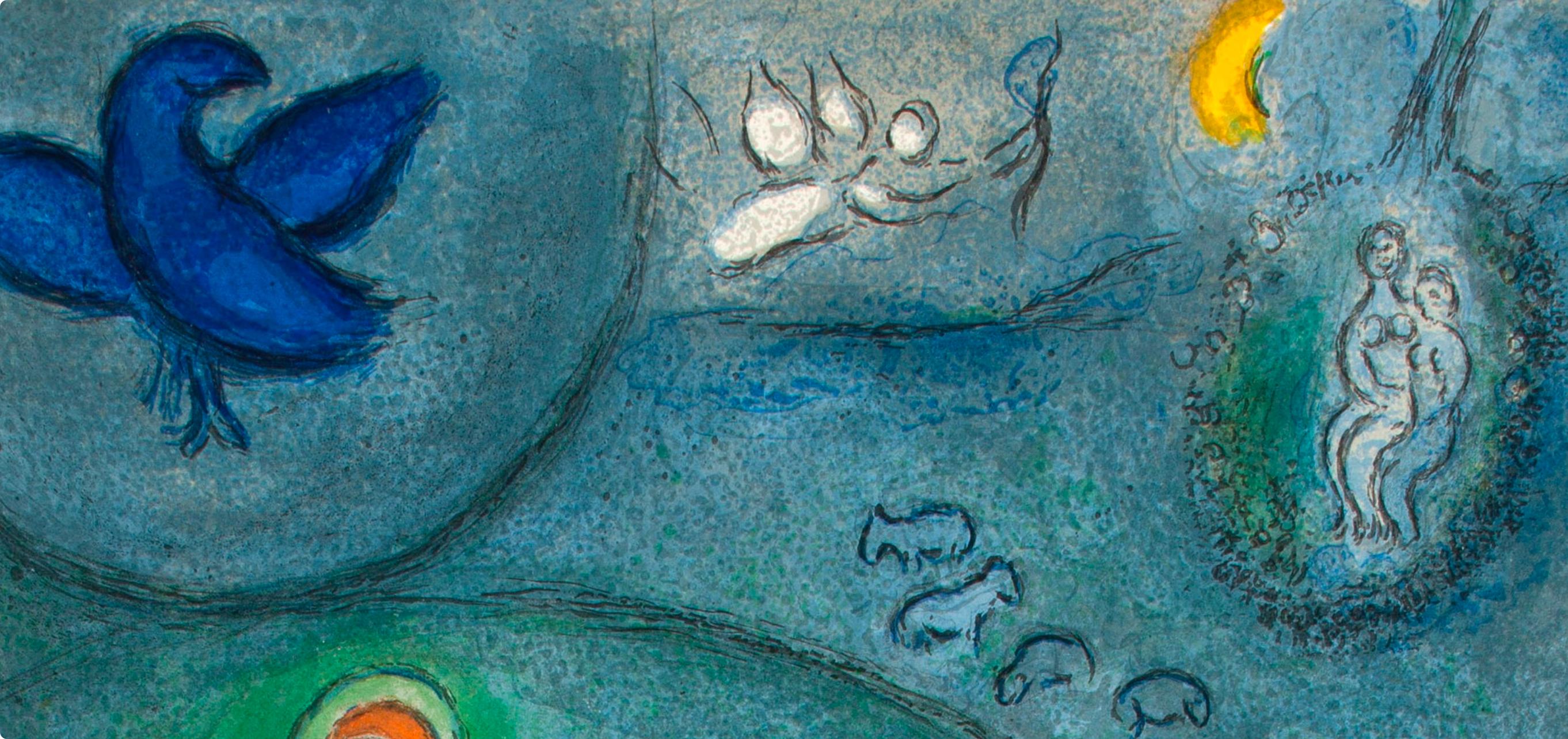 Chagall, La saison d'été, Daphnis et Chloé (d'après) - Print de Marc Chagall