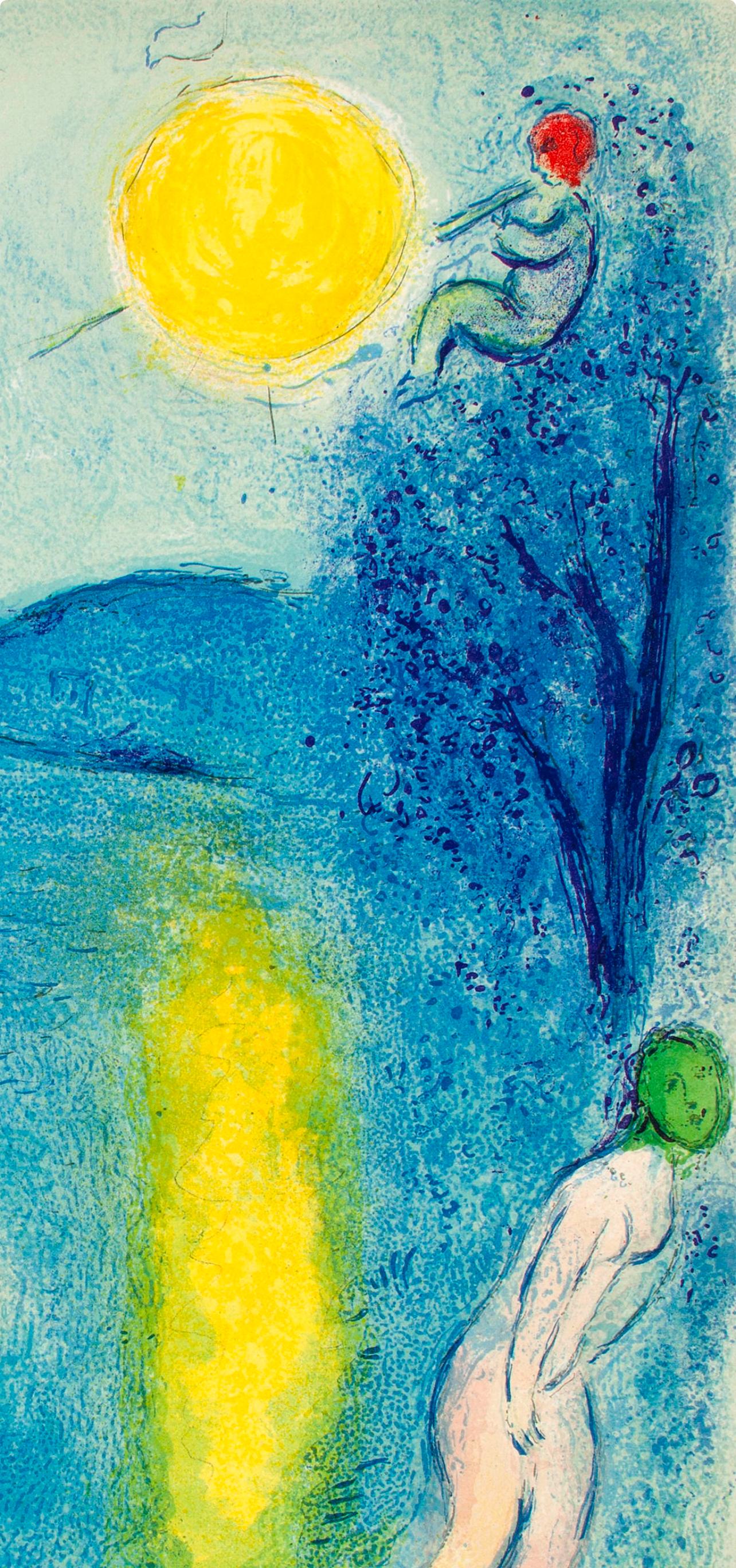 Titre : La saison d'été, Daphnis et Chloé
Année : 1977
Médium : Lithographie sur papier vélin
Taille : 12,5 x 9,5 pouces
Inscription : Non signé et non numéroté, tel que publié
Notes : Extrait de l'album Daphnis et Chloé. Publié par George