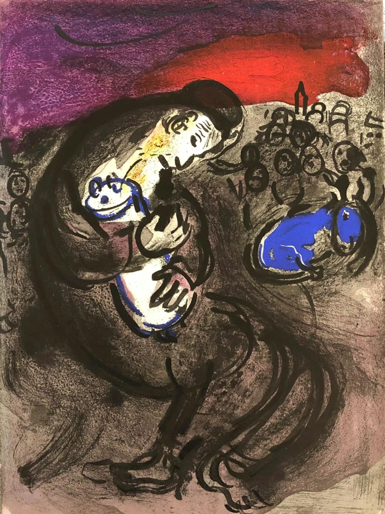 Marc Chagall Figurative Print - Chagall, Lamentations of Jeremiah (Mourlot 117-46; Cramer 25) (after)