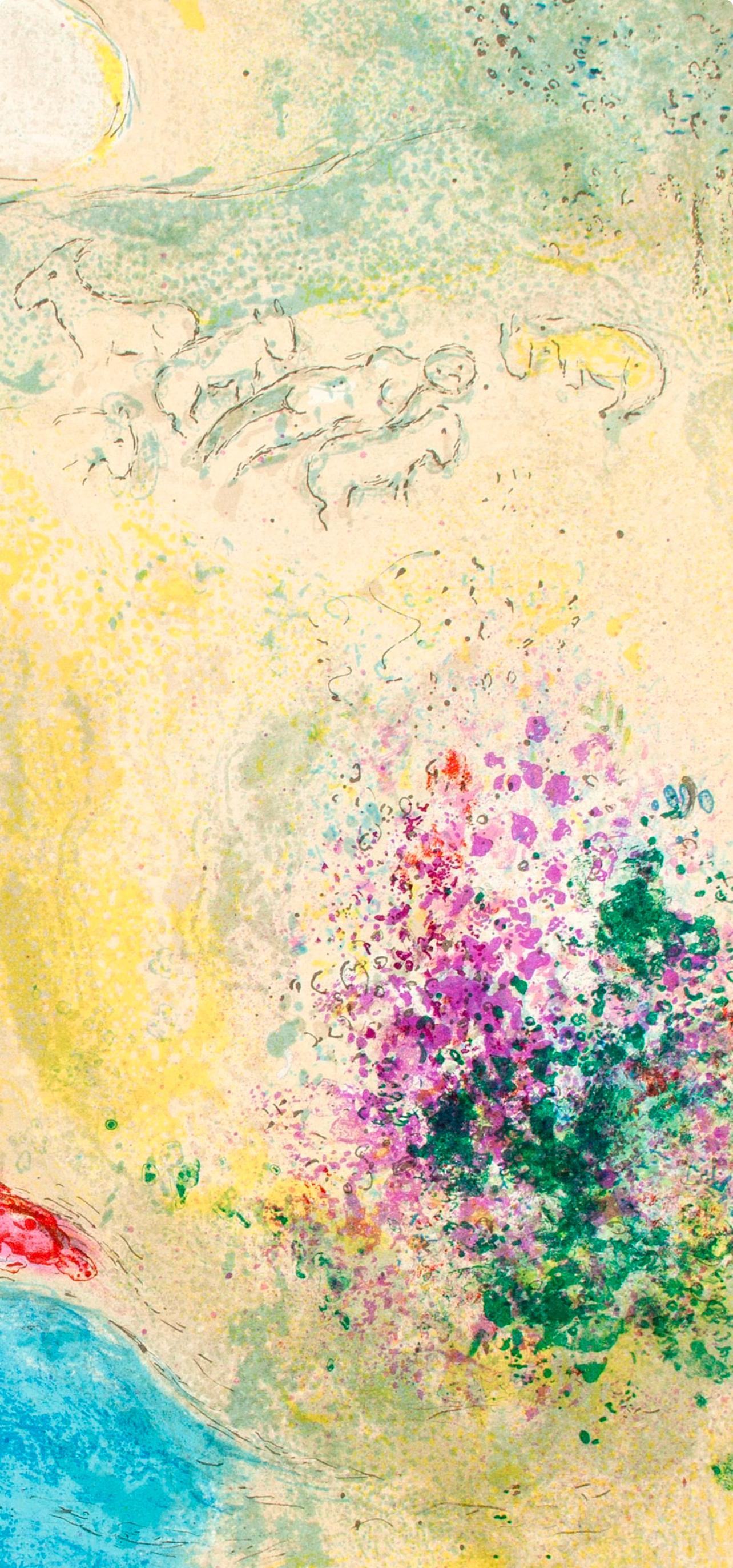 Chagall, L'arondelle, Daphnis et Chloé (after) - Print Expresionista de Marc Chagall