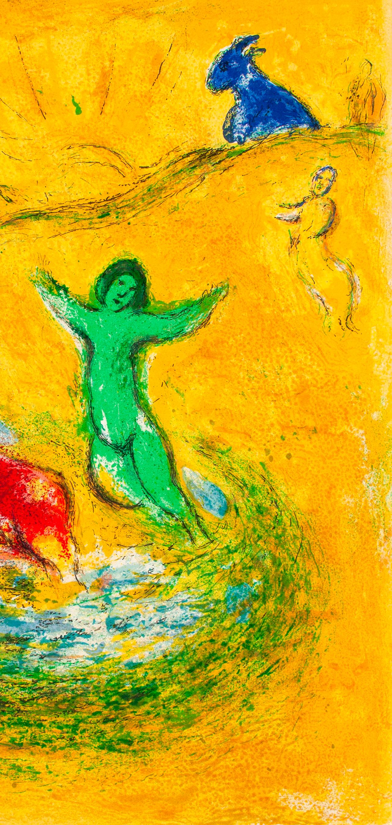 Chagall, Le piège à loups, Daphnis et Chloé (dopo) - Print Espressionista di Marc Chagall