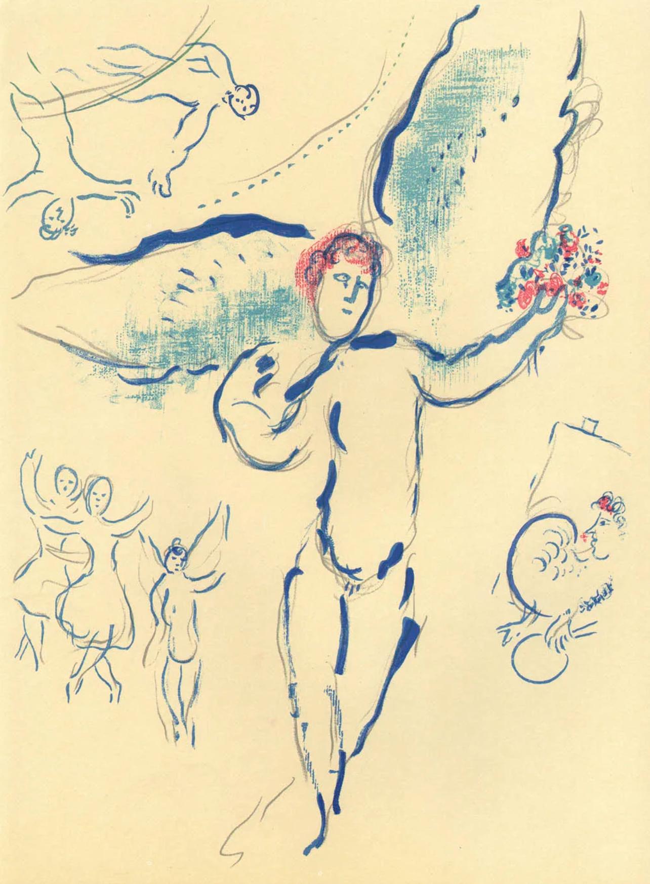 Chagall, Le plafond de l'Opéra de Paris (Mourlot 434; Cramer 61) (after)