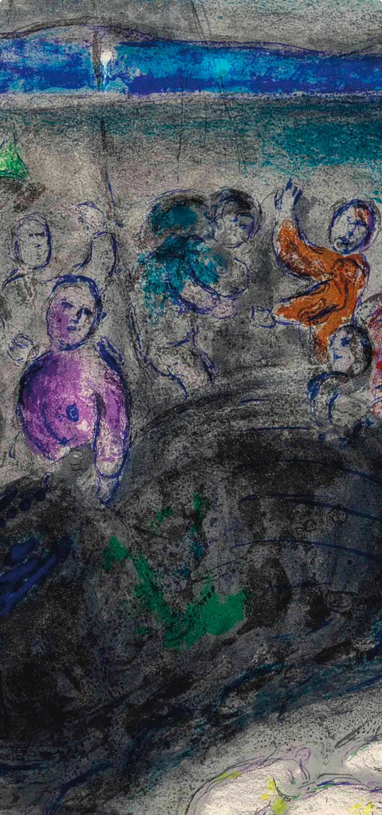 Chagall, Le Songe du Capitaine Bryaxis, Daphnis et Chloé (after) - Print de Marc Chagall