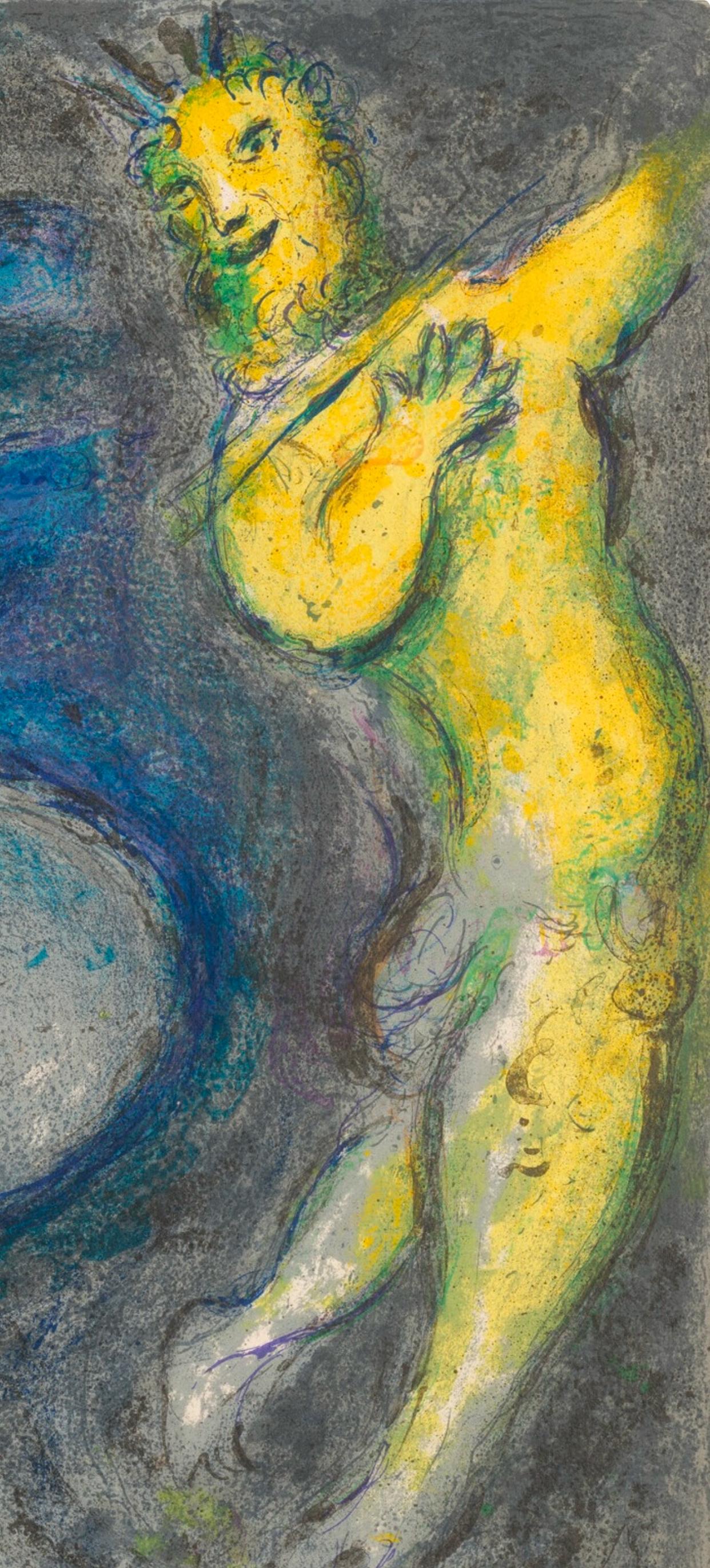 Chagall, Le Songe du Capitaine, Daphnis et Chloé, Daphnis et Chloé (after) - Print by Marc Chagall