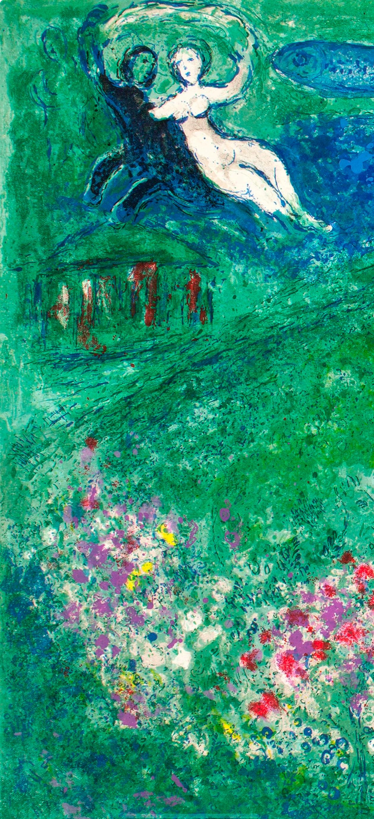 Titolo: Le Verger, Daphnis et Chloé
Anno: 1977
Mezzo: Litografia su carta vergata
Dimensioni: 12,5 x 19 pollici, con copertina centrale, come pubblicato
Iscrizione: Non firmata e non numerata, come da emissione
Note: Dall'album Daphnis e Chloe.