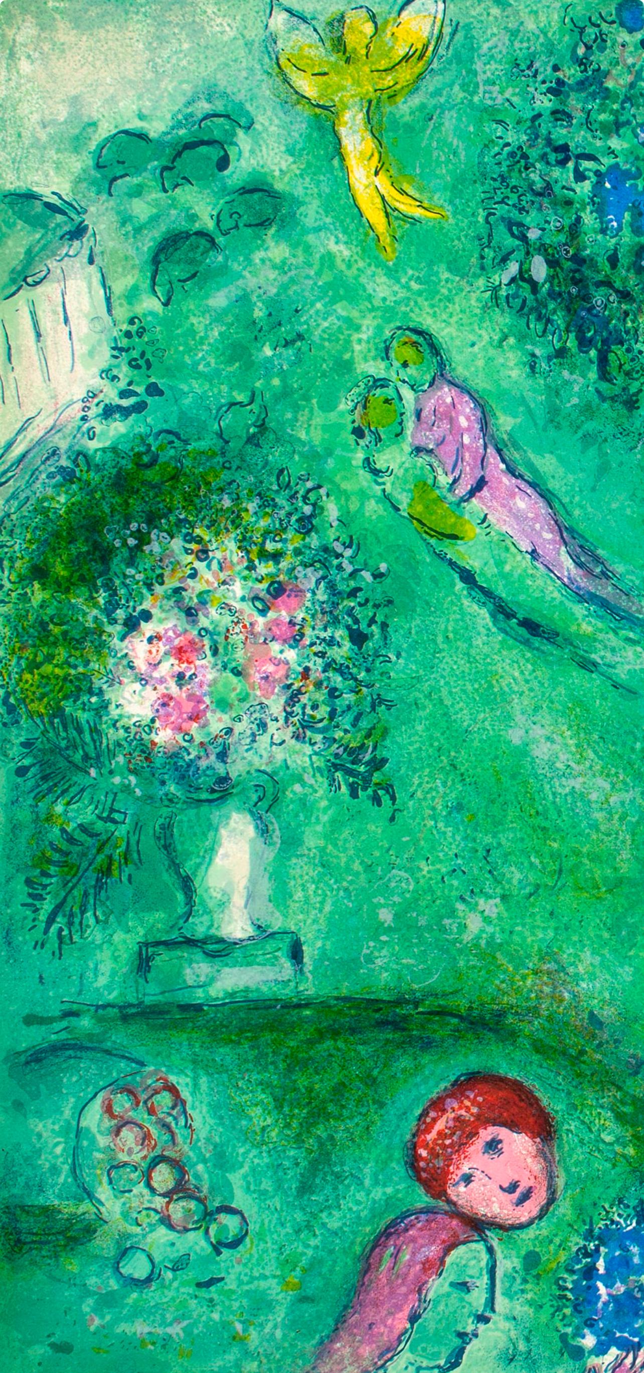 Chagall, Le Verger de Philétas, Daphnis et Chloé (after) - Print de Marc Chagall