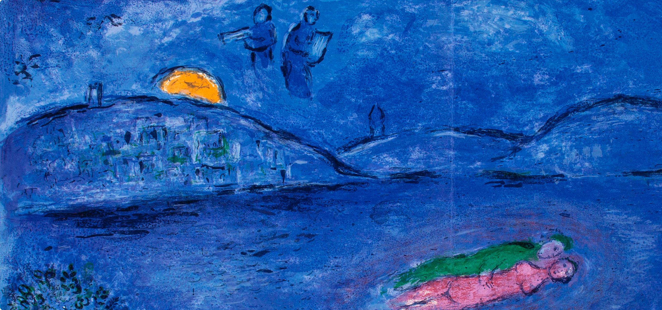 Chagall, L'Echo, Daphnis et Chloé (after) - Print de Marc Chagall