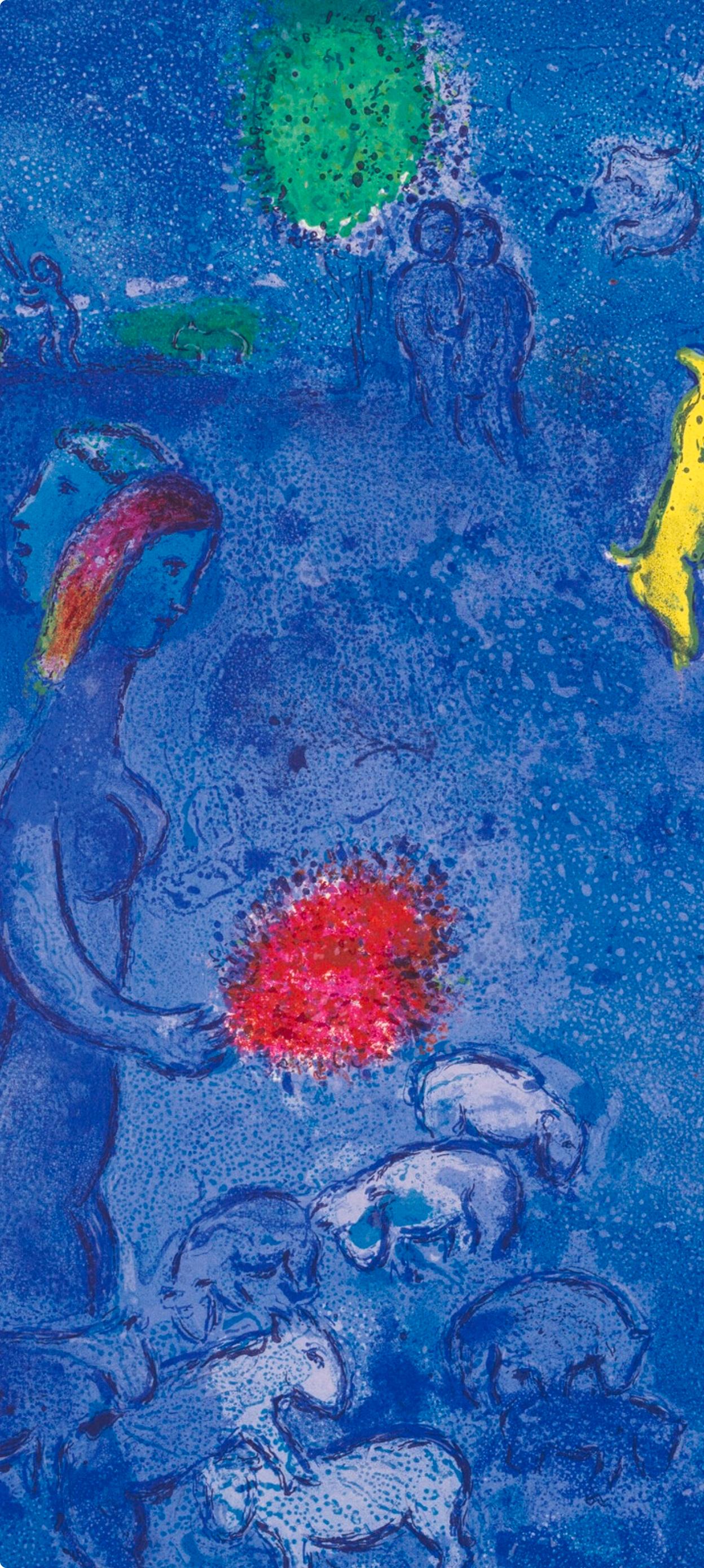 Chagall, L'Echo, Daphnis et Chloé (nach) (Expressionismus), Print, von Marc Chagall
