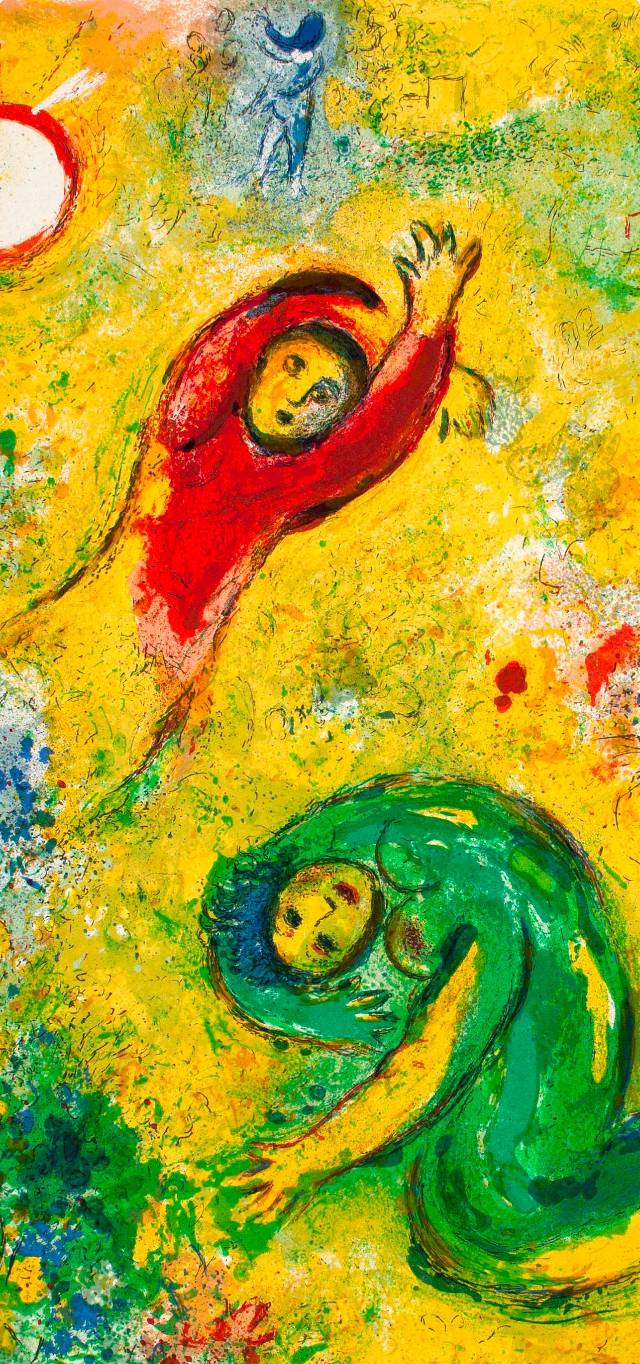 Chagall, Les fleurs saccagées, Daphnis et Chloé (after) - Print by Marc Chagall
