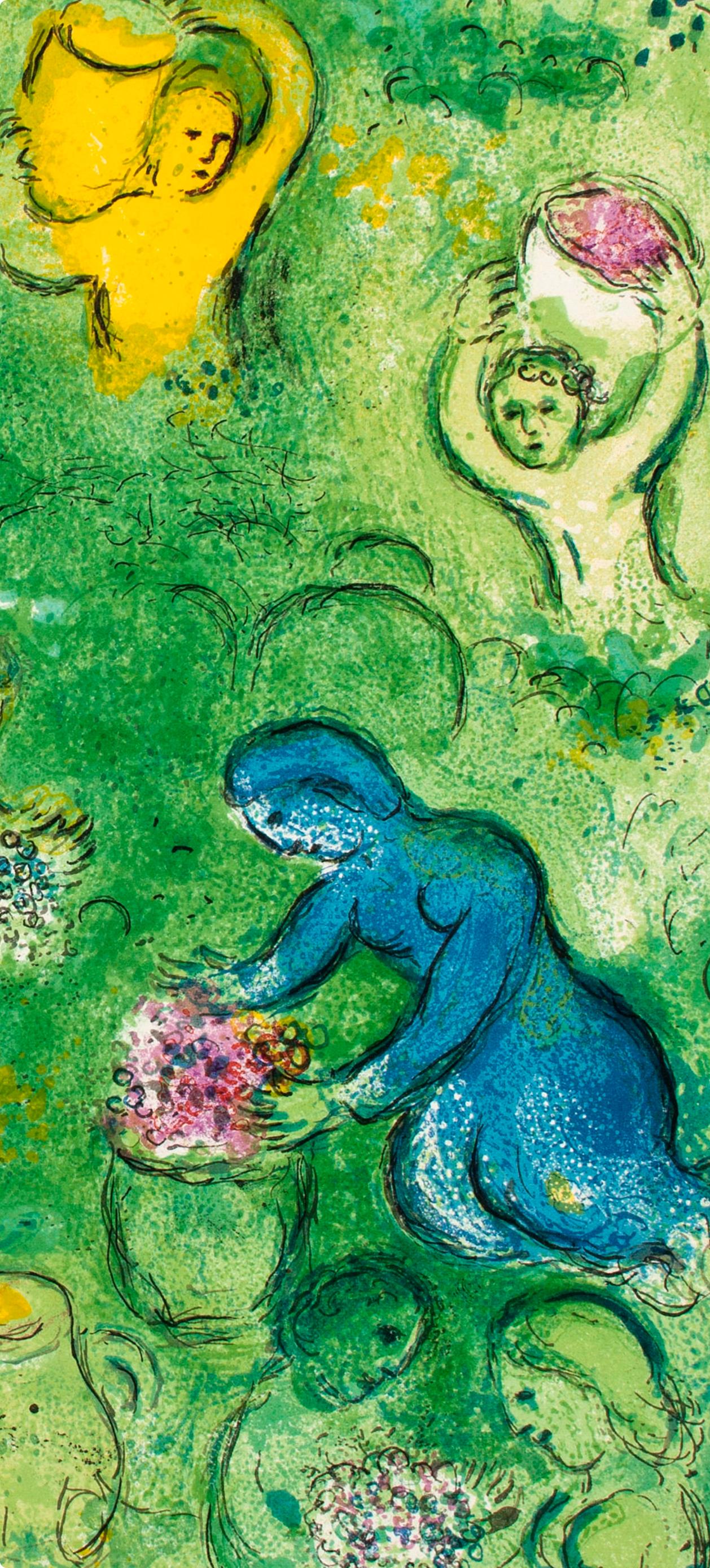 Chagall, Les vendanges, Daphnis et Chloé (after) - Print de Marc Chagall