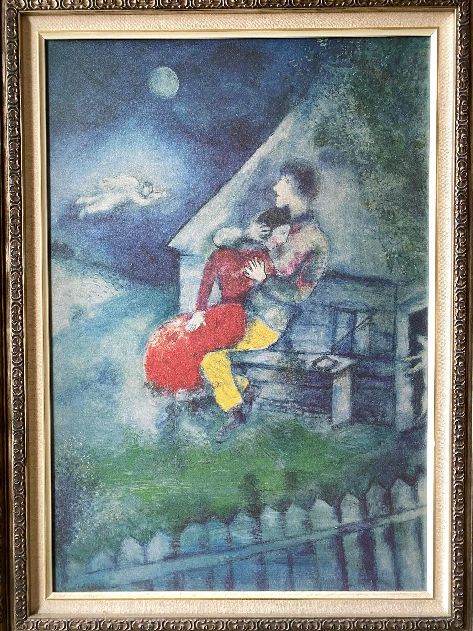 Abstract Painting Marc Chagall - CIRCA Tirage limité par GSY Studio circa 2005-Les amants II 1929-Maison de collection