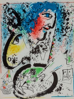 Chagall Lithographe Tome I - Frontispice, Auto-portrait