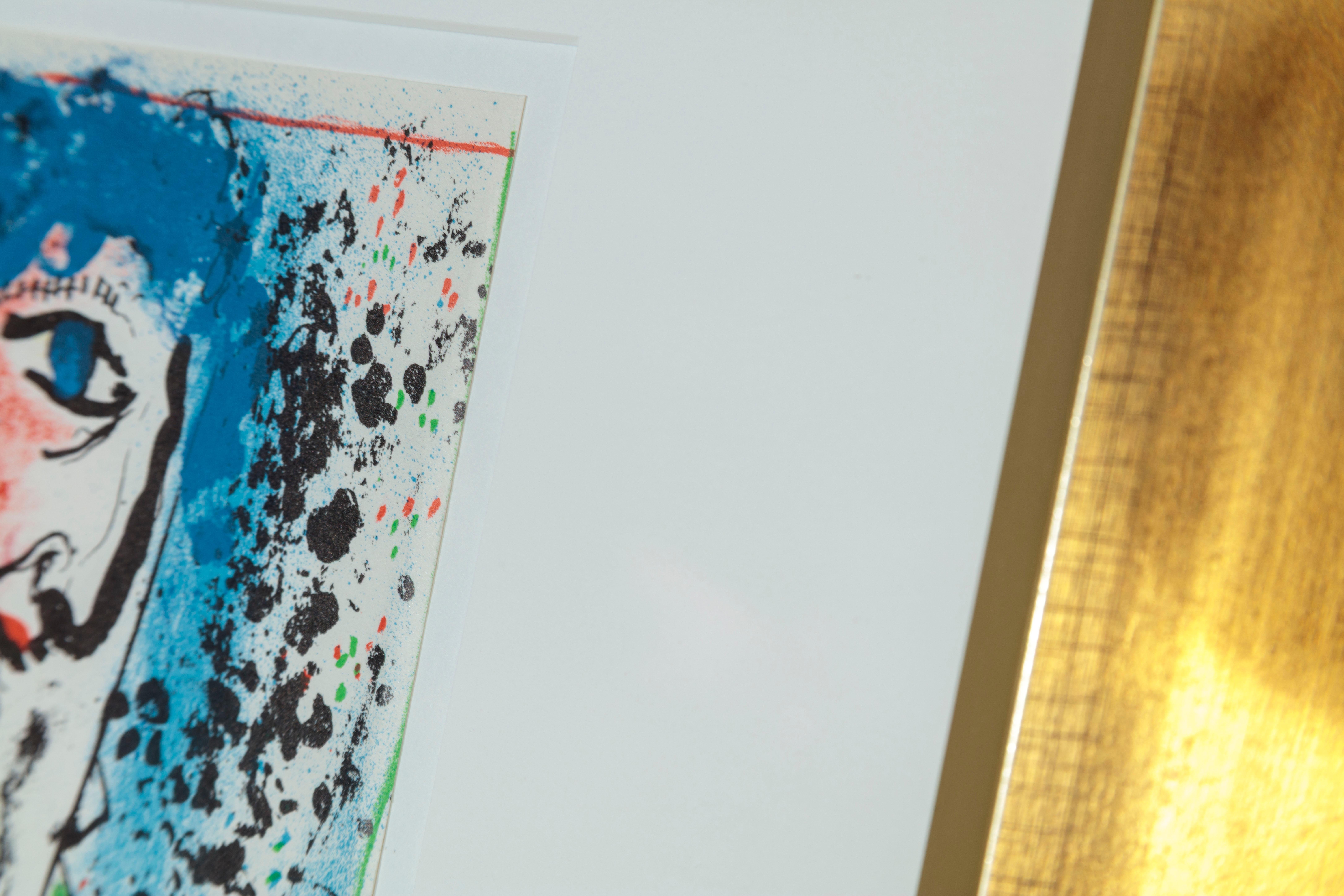 Chagall Lithographe Tome I - Frontispice, Auto-portrait en vente 3