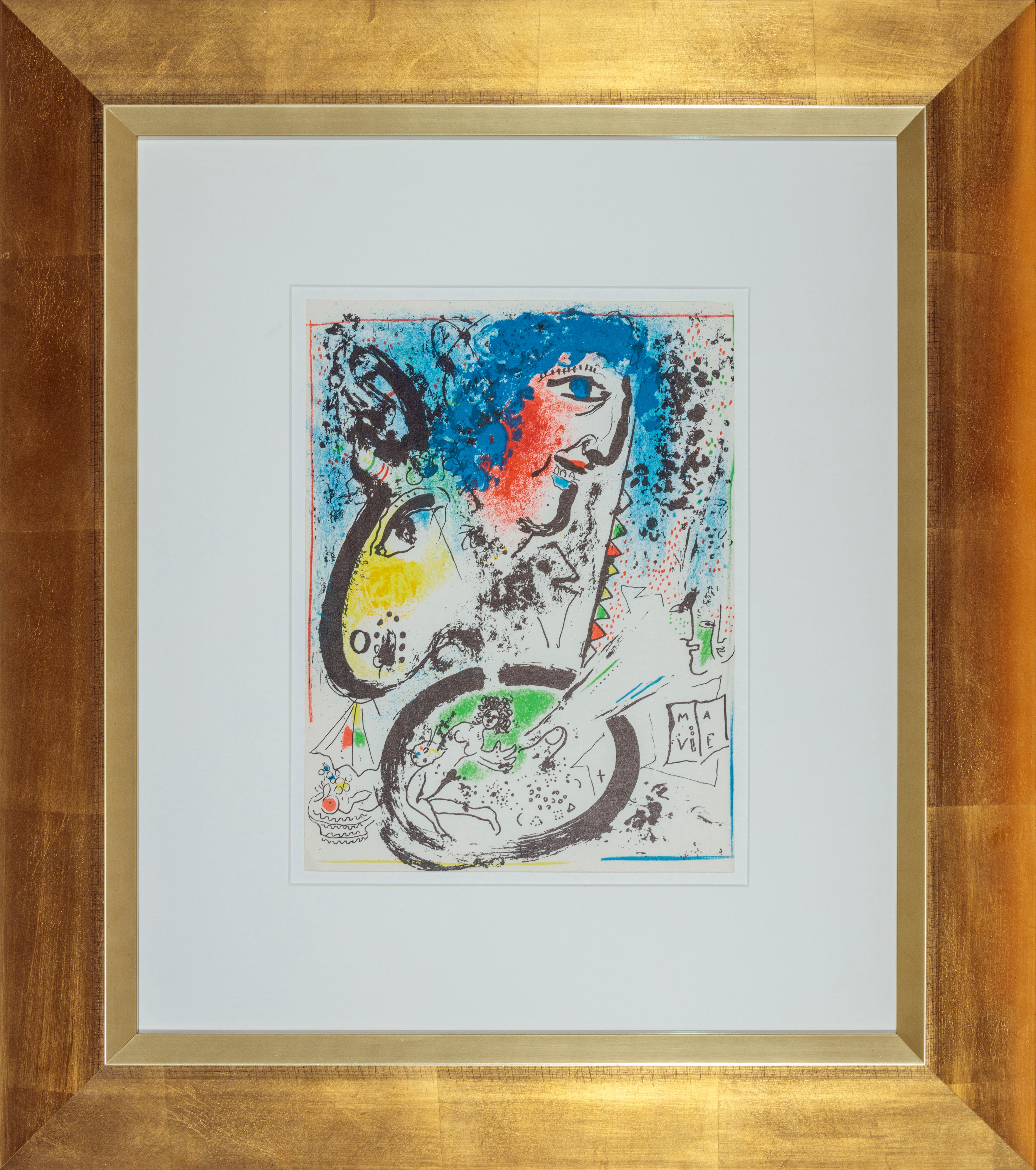 Chagall Lithographe Tome I - Frontispice, Auto-portrait