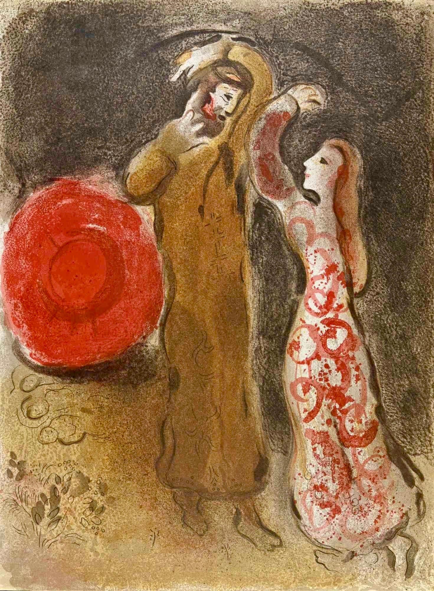 Chagall, Meeting of Ruth and Boaz (Mourlot 117-46; Cramer 25) (after)