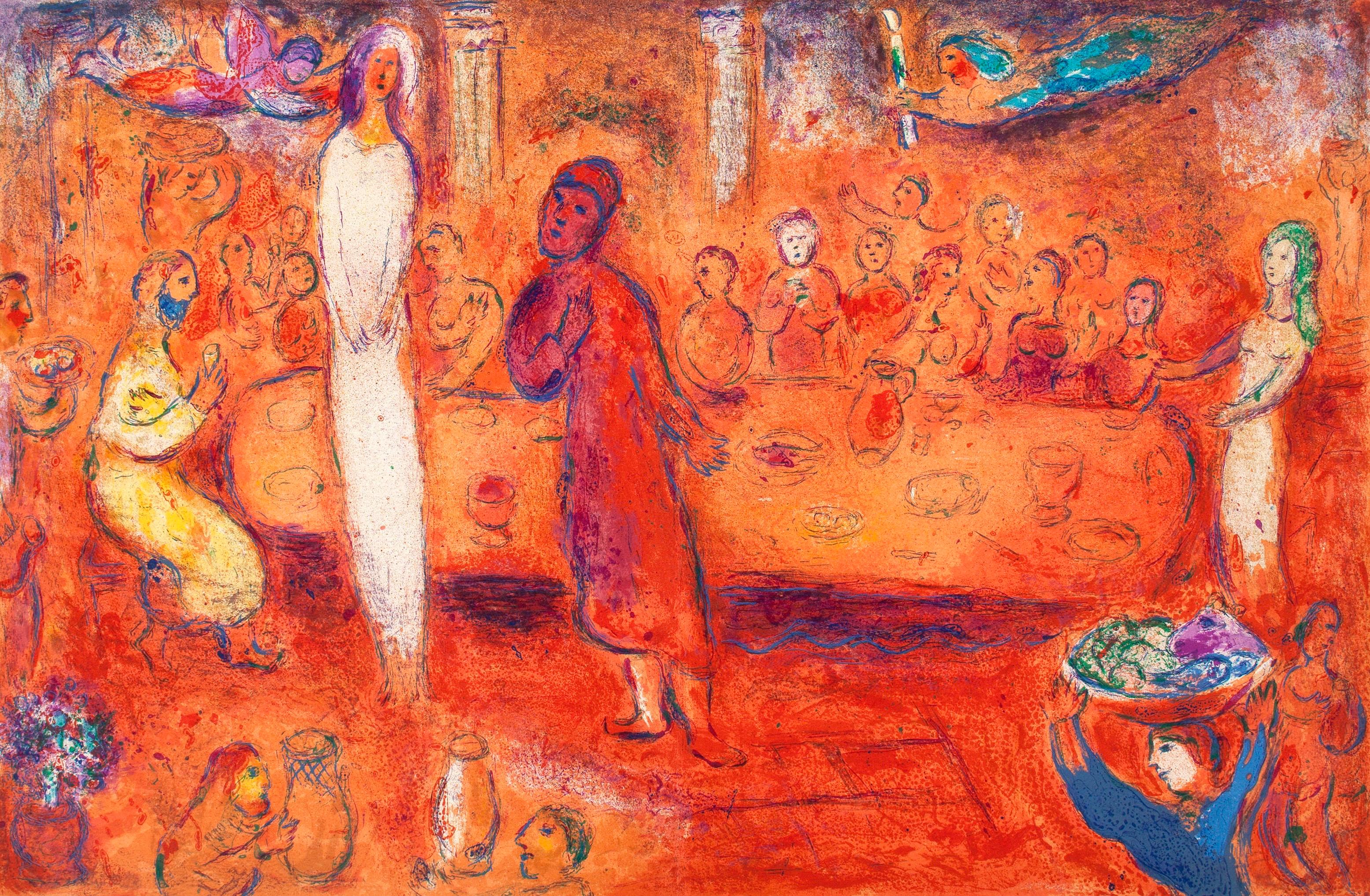 Chagall, Mégaclès reconnait sa Fille, Daphnis et Chloé (after)