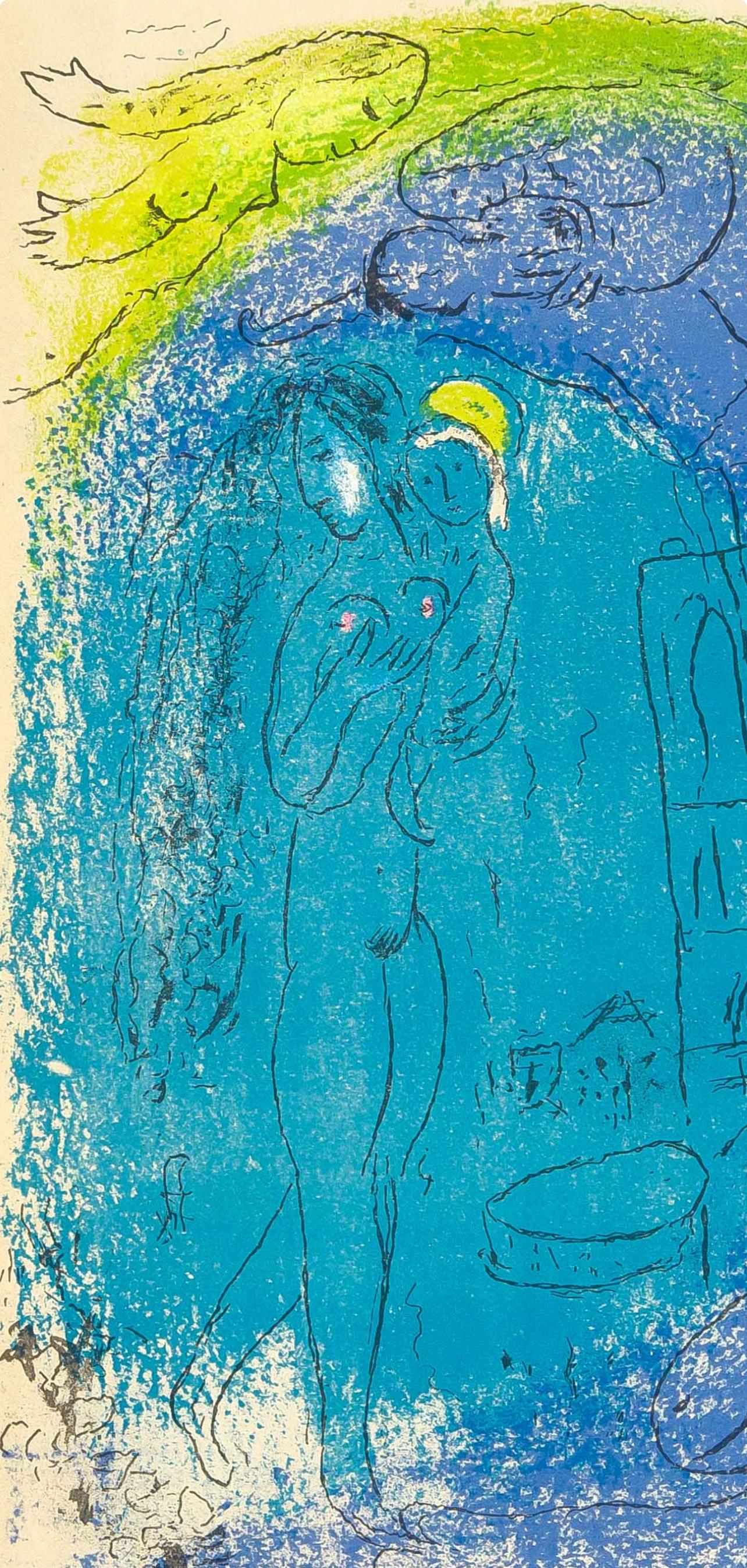 Chagall, Mère et Enfant devant Notre-Dame (Cramer 23; Mourlot 80-87) (after) - Print by Marc Chagall