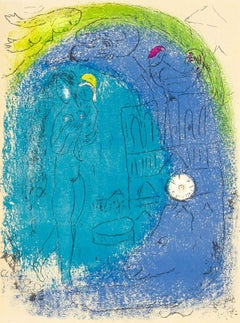 Vintage Chagall, Mère et Enfant devant Notre-Dame (Cramer 23; Mourlot 80-87) (after)