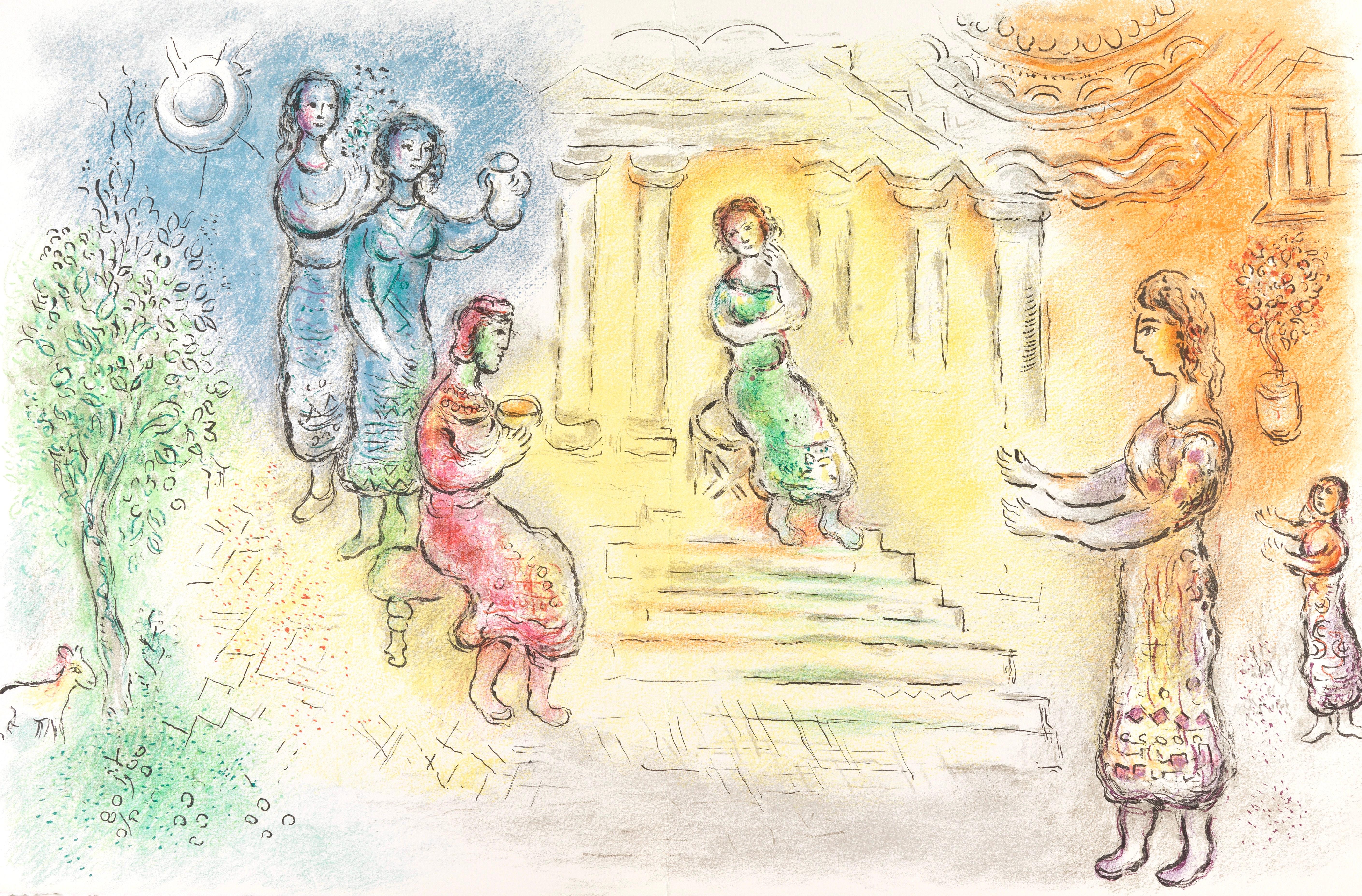 Chagall, Odysseus bei Alkinoos, Homer, Die Odyssee (after)