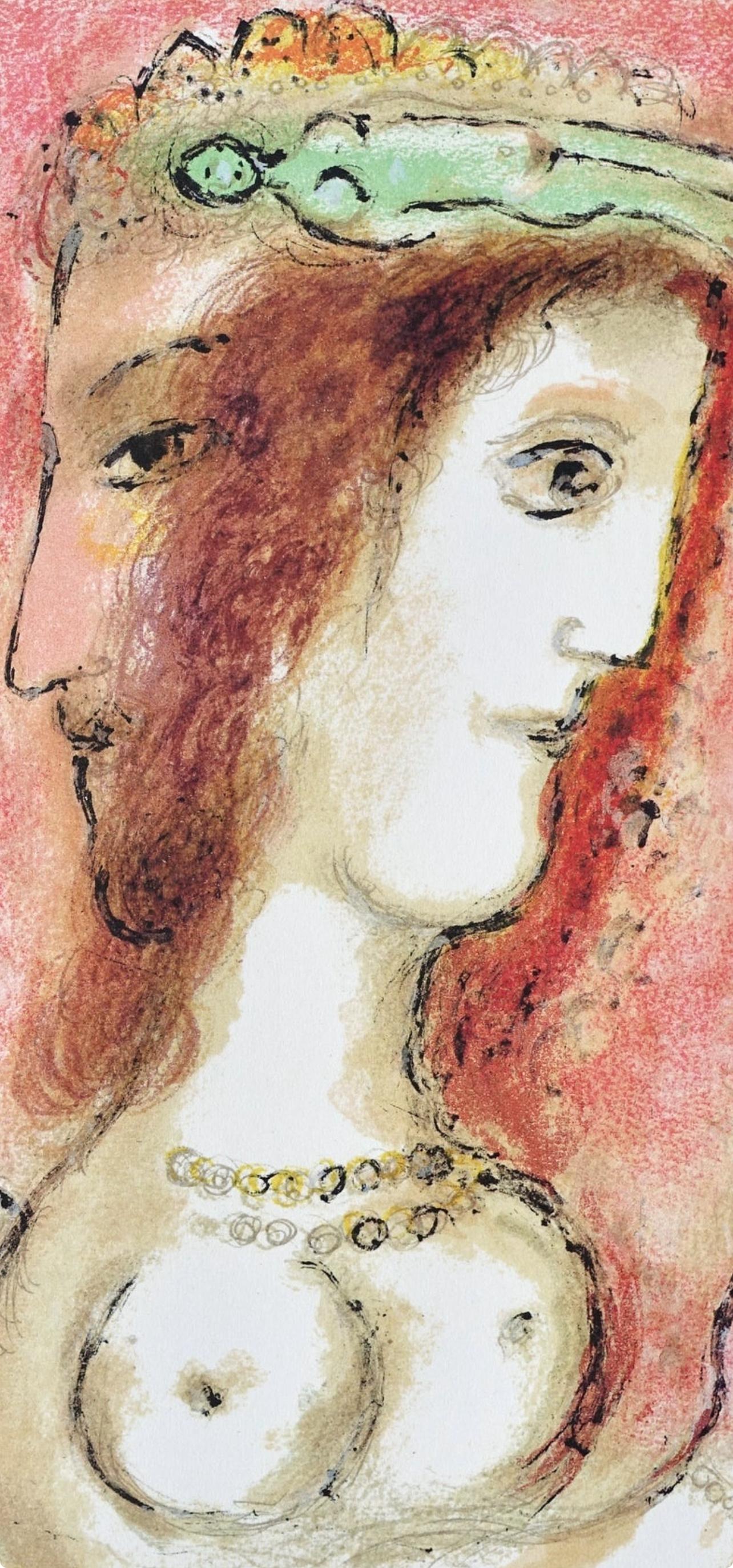 Chagall, Odysseus und Penelope, Homer, Die Odyssee (d'après) - Print de Marc Chagall
