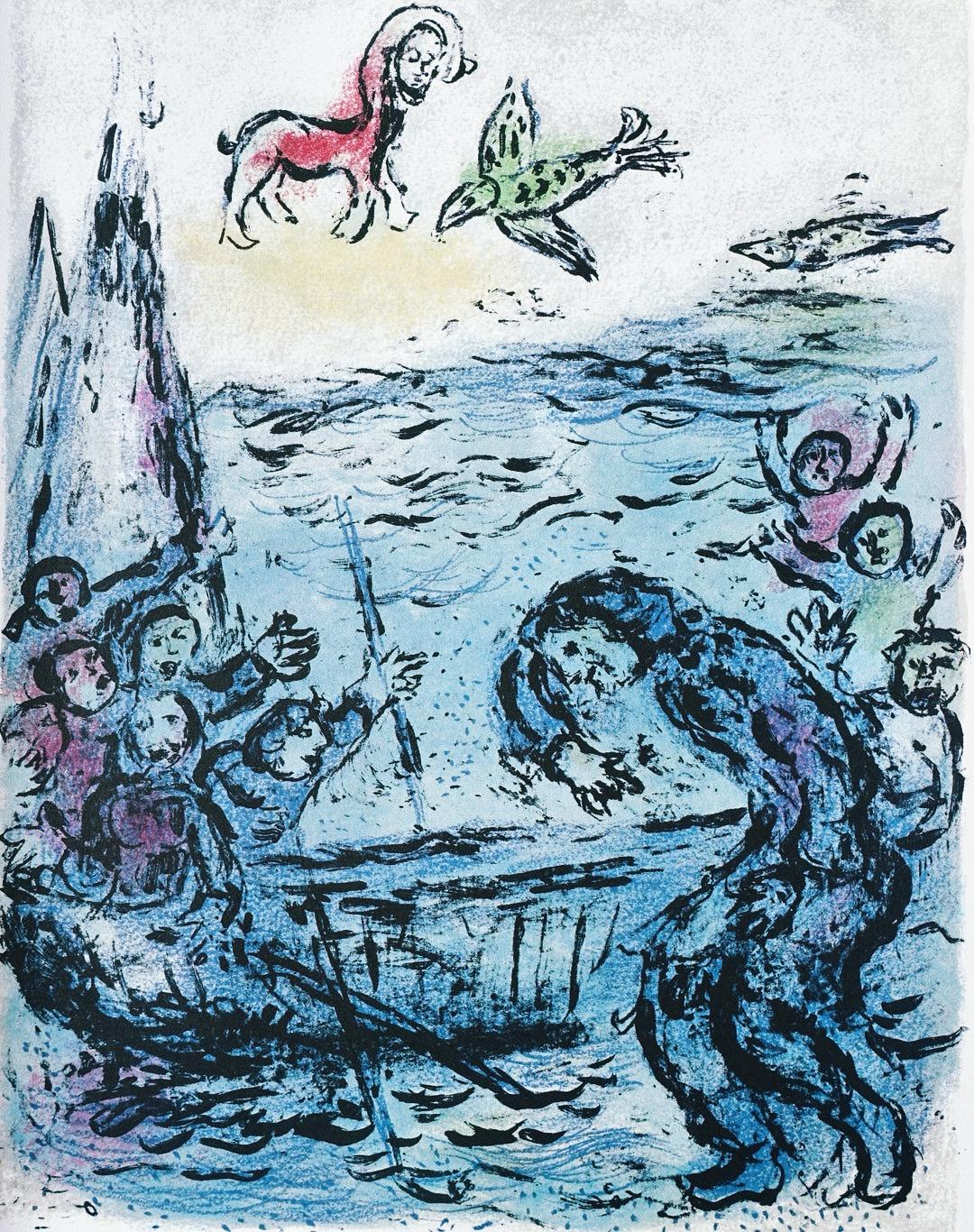 Marc Chagall, Odysseus and His Companions, from Homer, The Odyssey, 1989 (after)