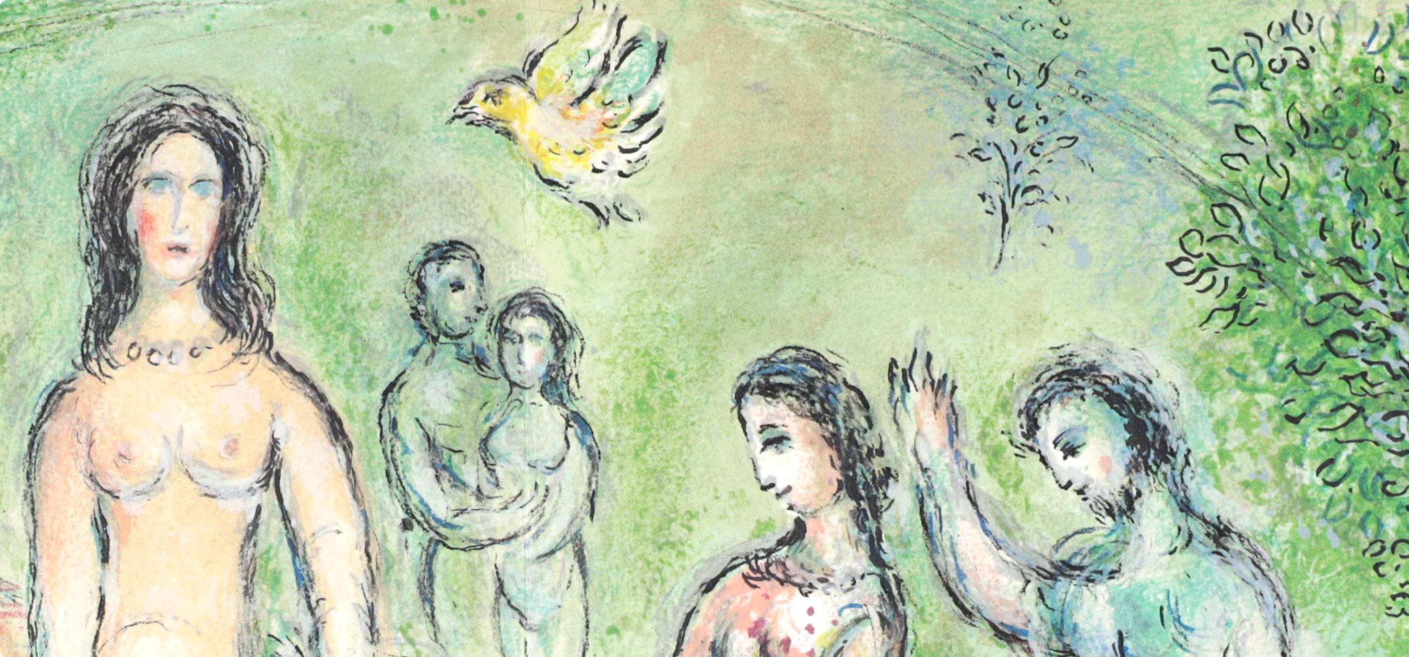Chagall, Odysseus vor Nausikaa, Homer, Die Odyssee (after) - Expressionniste Print par Marc Chagall