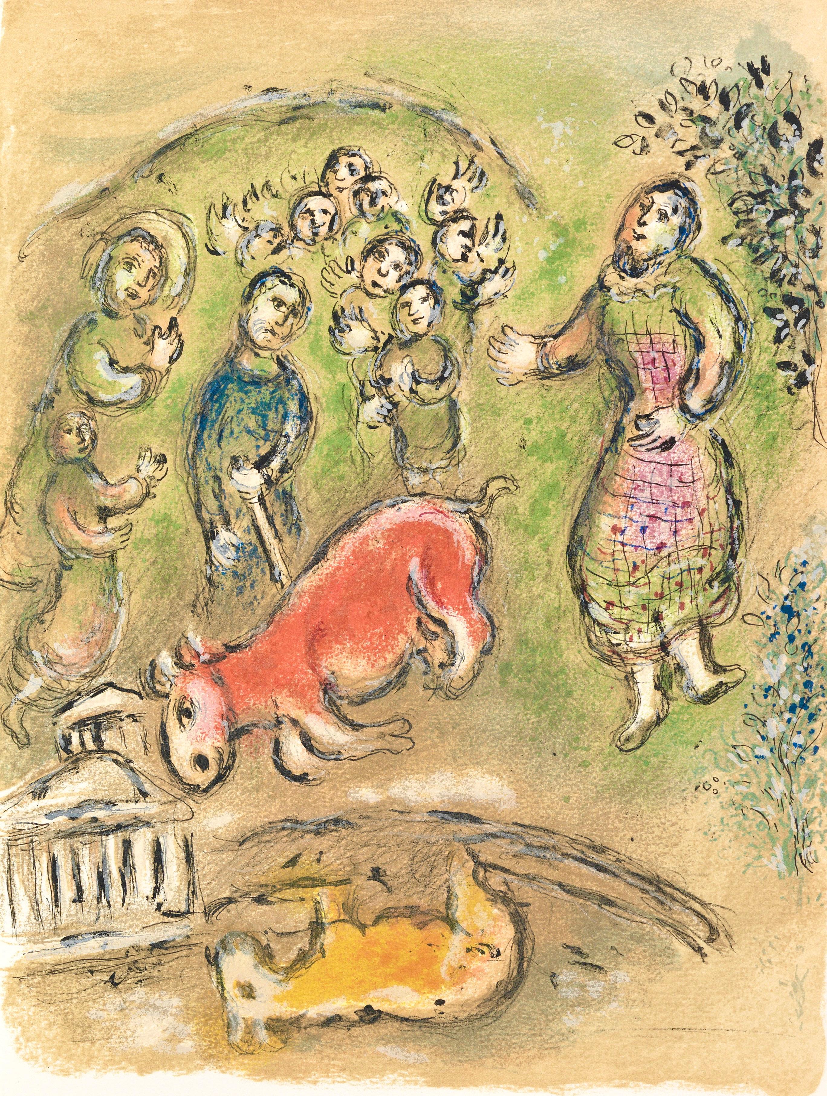 Chagall, Opfer für Athene, Homer, Die Odyssee (after)