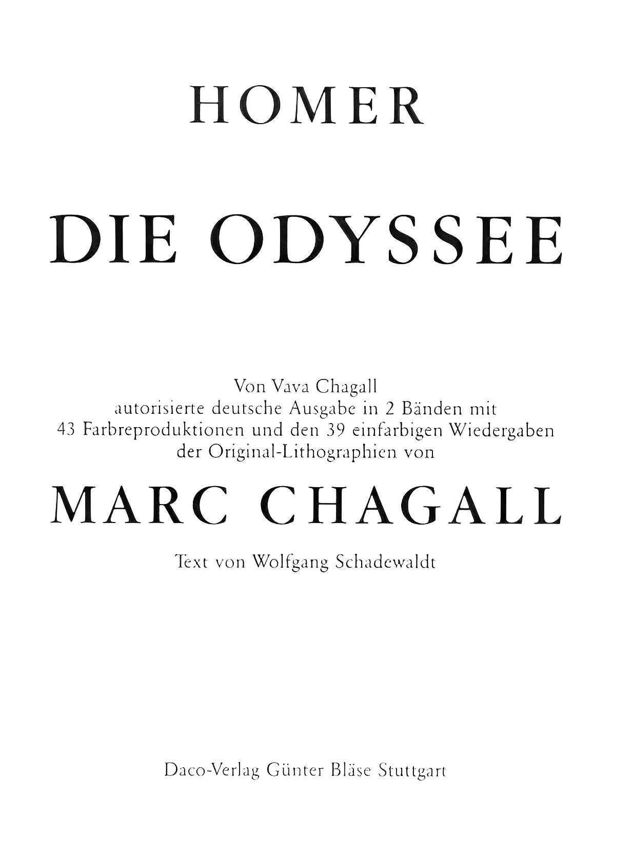 Chagall, Penelope und der Bogen des Odysseus, Homer, Die Odyssee (after) en vente 1