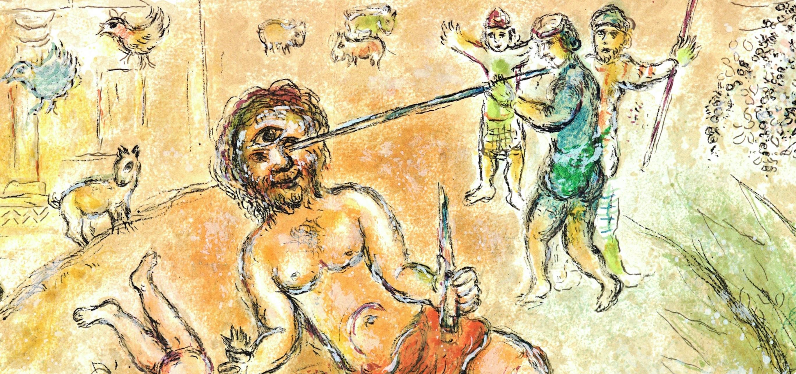 Marc Chagall, Polyphemos, from Homer, Die Odyssee (after) For Sale 1