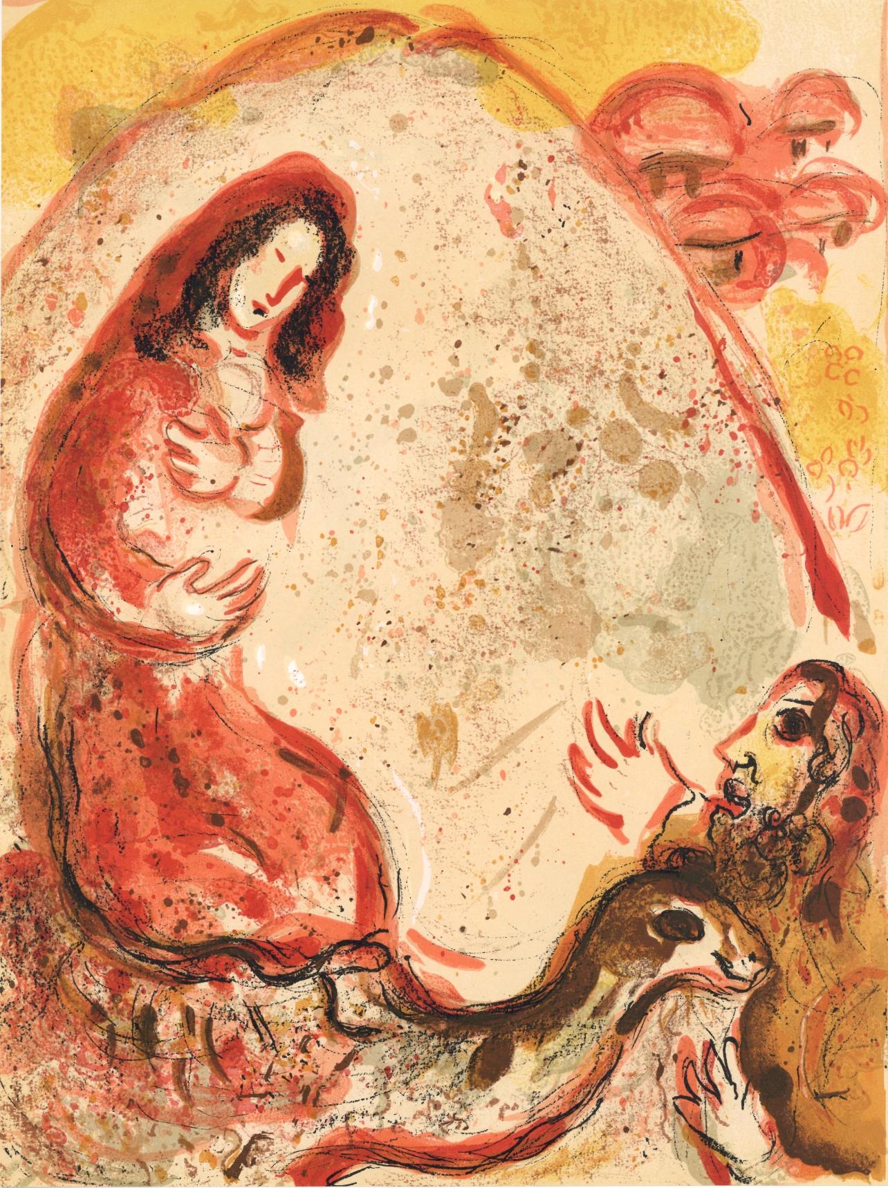 Chagall, Rachel (Mourlot 117-46; Cramer 25), Drawings from the Bible (after)