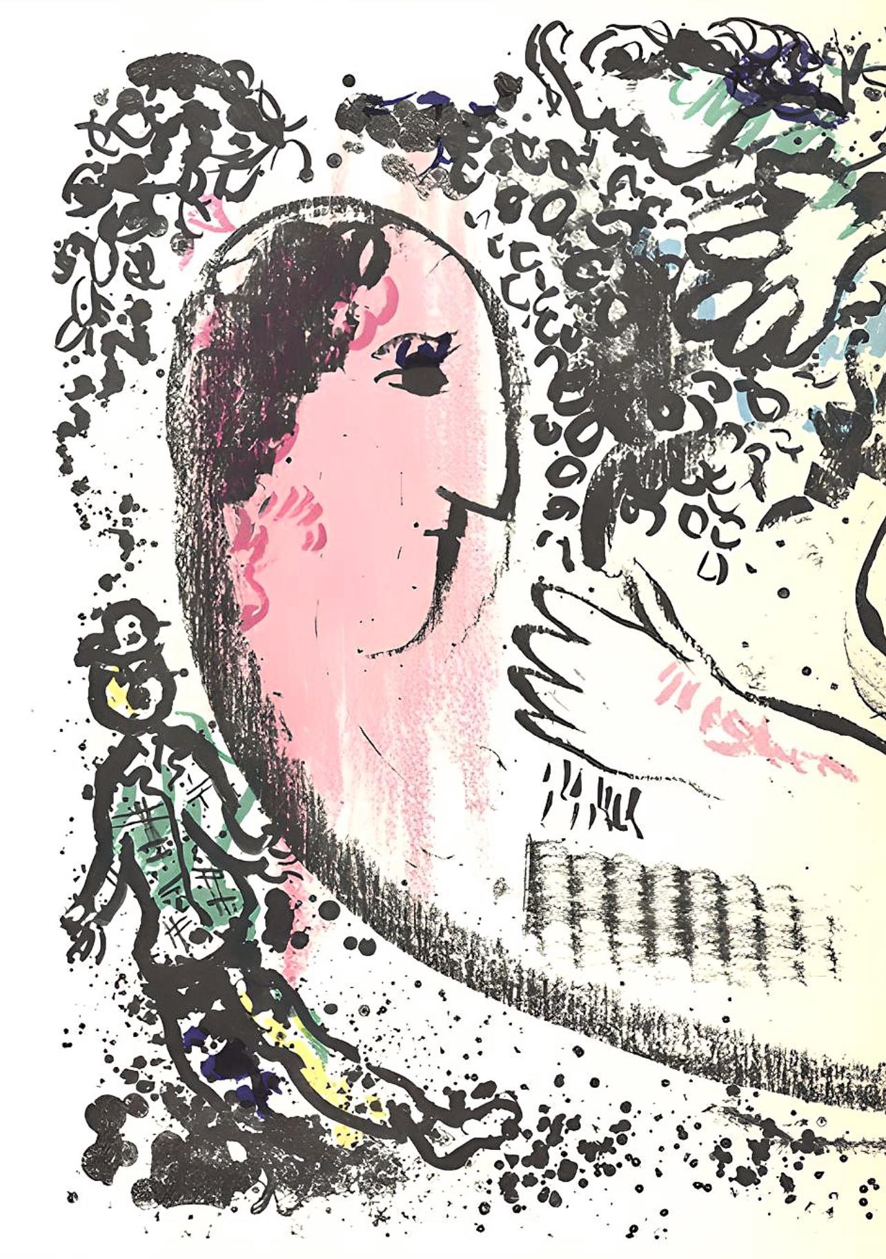 Chagall, Reverie (Mourlot 605) (Nachdem) (Expressionismus), Print, von Marc Chagall