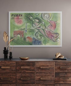 Chagall-Romeo and Juliette Office de Tourisme de France Vintage Mid Century