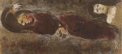 Chagall, Ruth at the feet of Boaz (Mourlot 117-46; Cramer 25) (after)