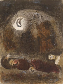 Chagall, Ruth aux pieds de Boaz (Mourlot 117-46 ; Cramer 25) (après)
