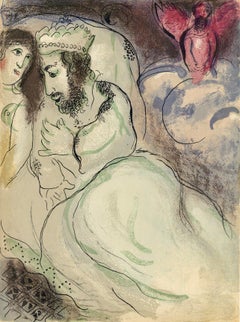 Chagall, Sarah and Abimelech (Mourlot 117-46; Cramer 25) (after)