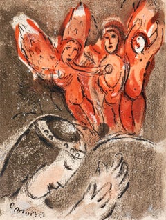 Retro Chagall, Sarah and the Angels (Mourlot 117-46; Cramer 25) (after)