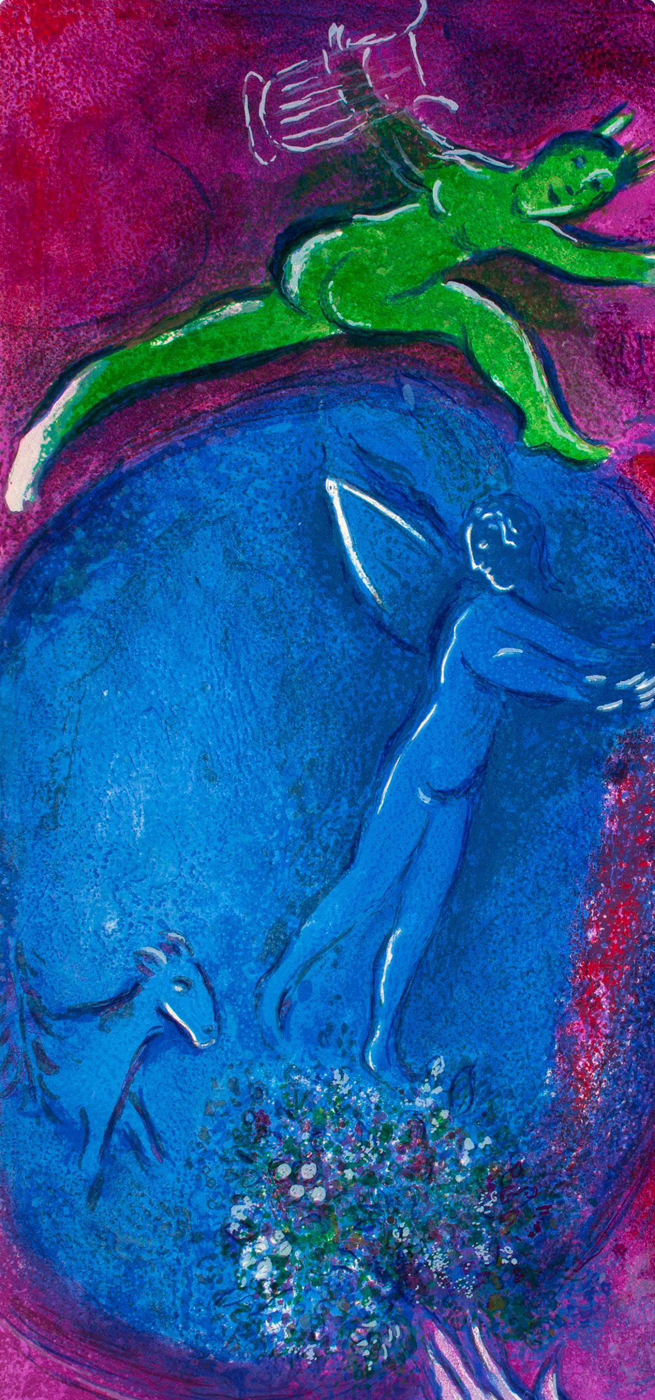 Chagall, Songe de Lamon et de Dryas, Daphnis et Chloé (después) - Print de Marc Chagall