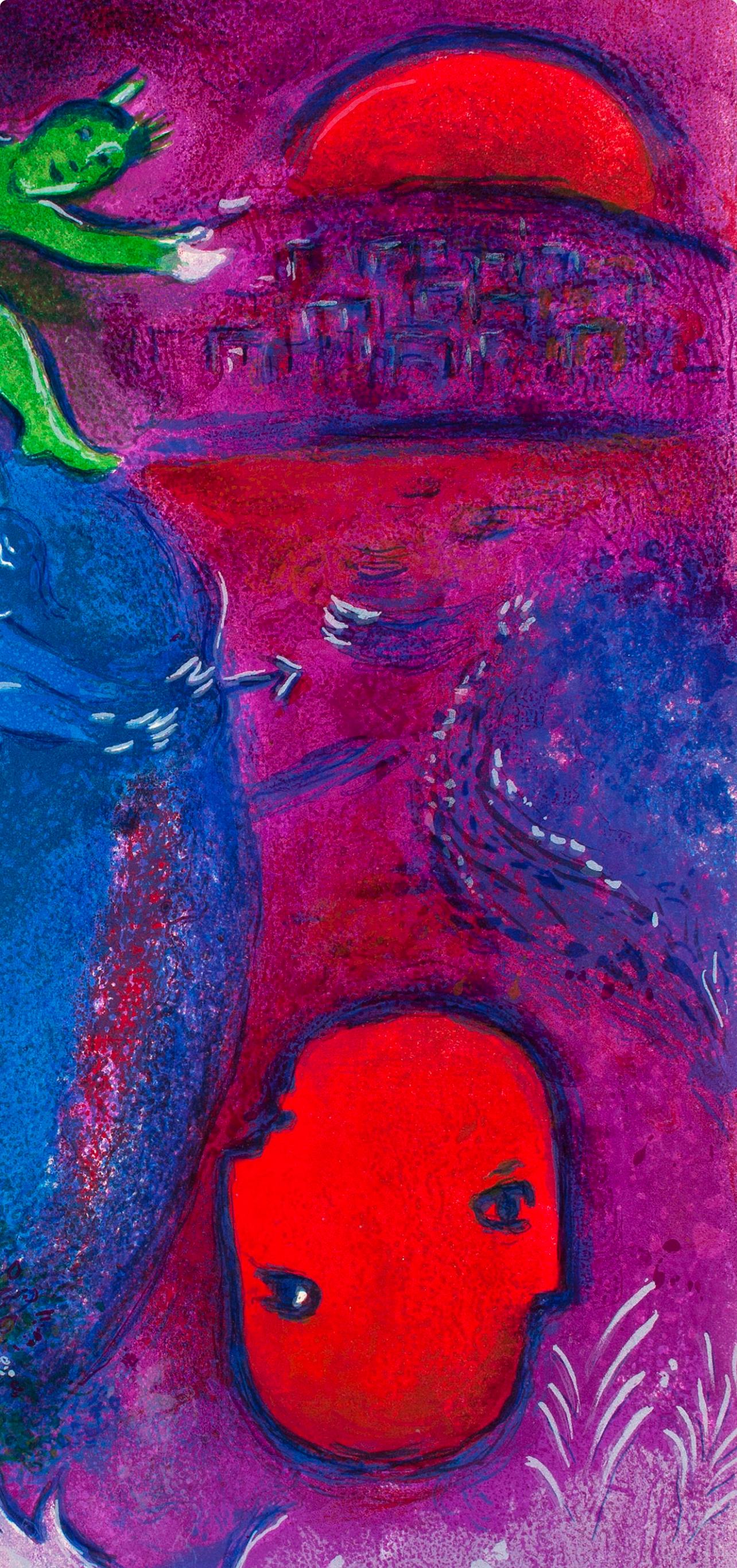 Chagall, Songe de Lamon et de Dryas, Daphnis et Chloé (después) - Print Expresionista de Marc Chagall