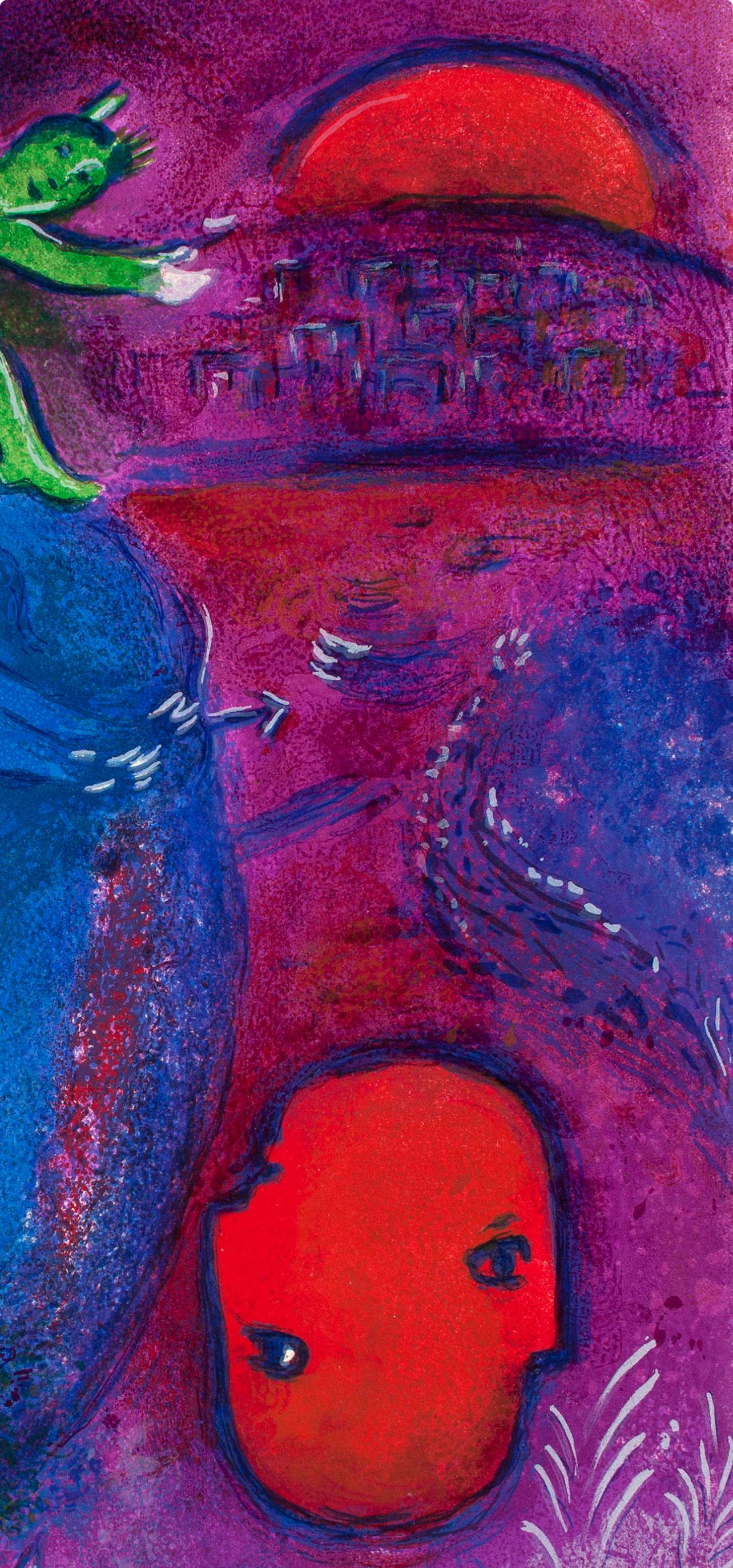 Chagall, Songe de Lamon et de Dryas, Daphnis et Chloé (after) - Expressionist Print by Marc Chagall