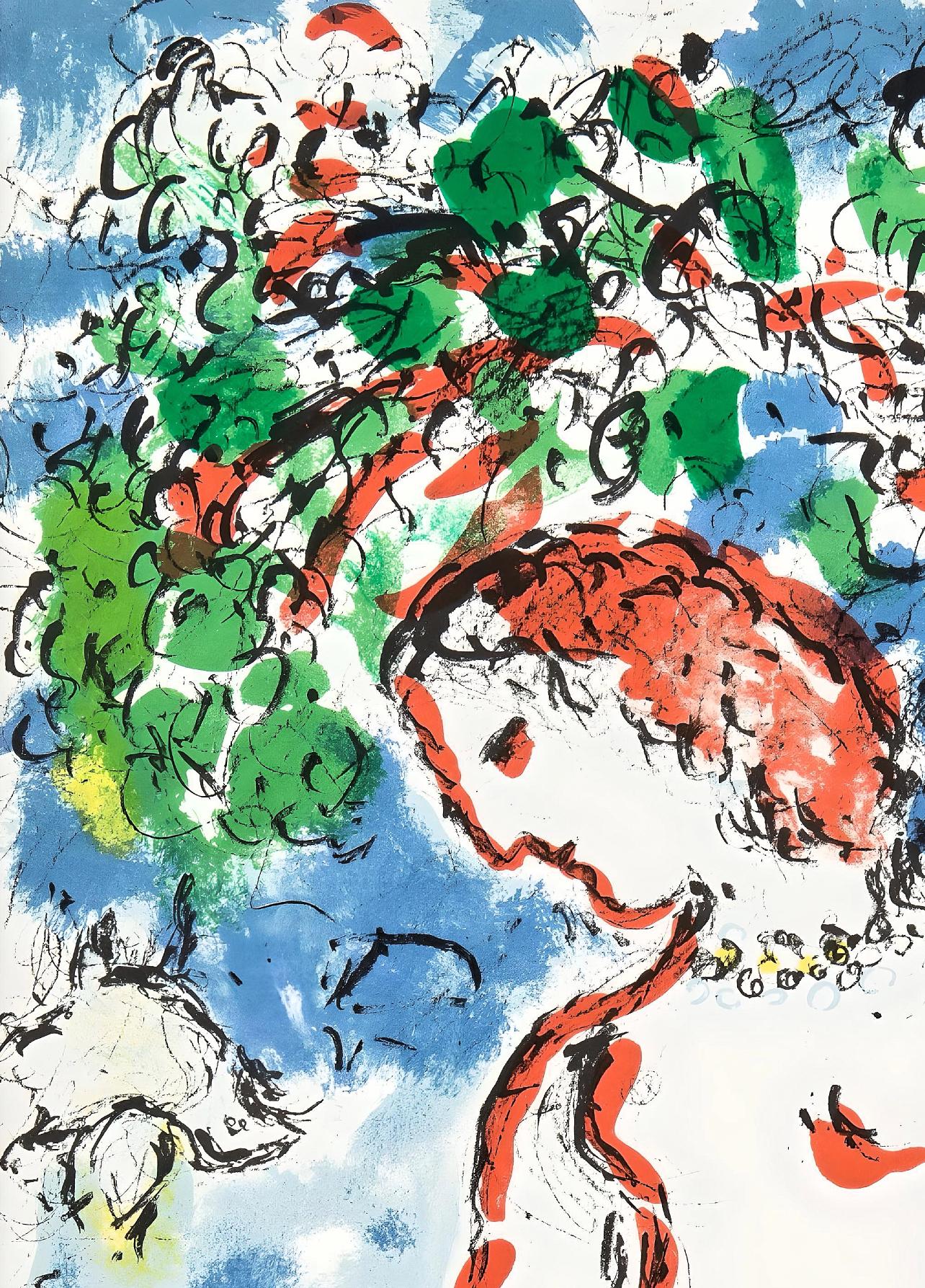 Chagall, Frühlingstag (Mourlot 650) (nachträglich) (Expressionismus), Print, von Marc Chagall