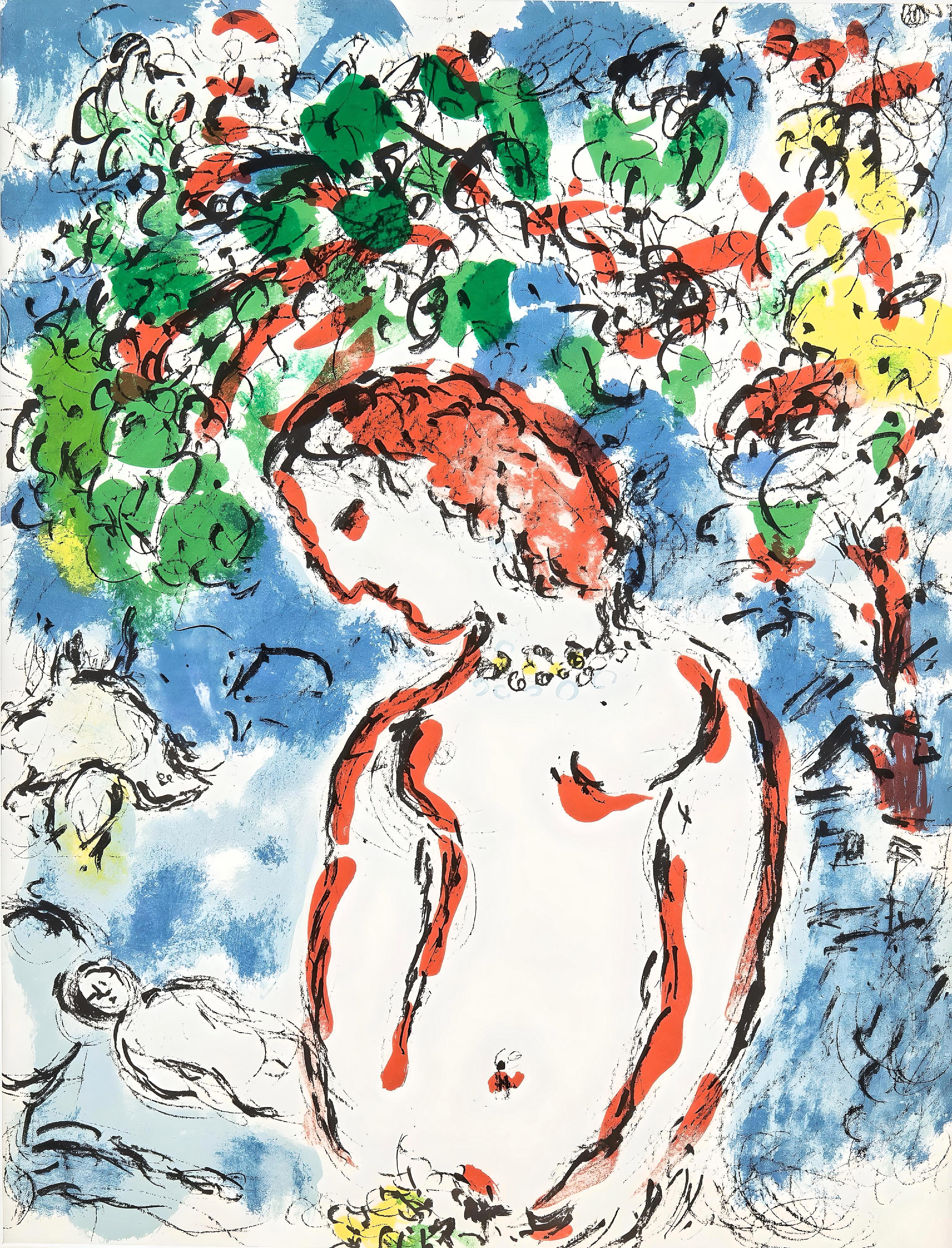 Marc Chagall Landscape Print – Chagall, Frühlingstag (Mourlot 650) (nachträglich)