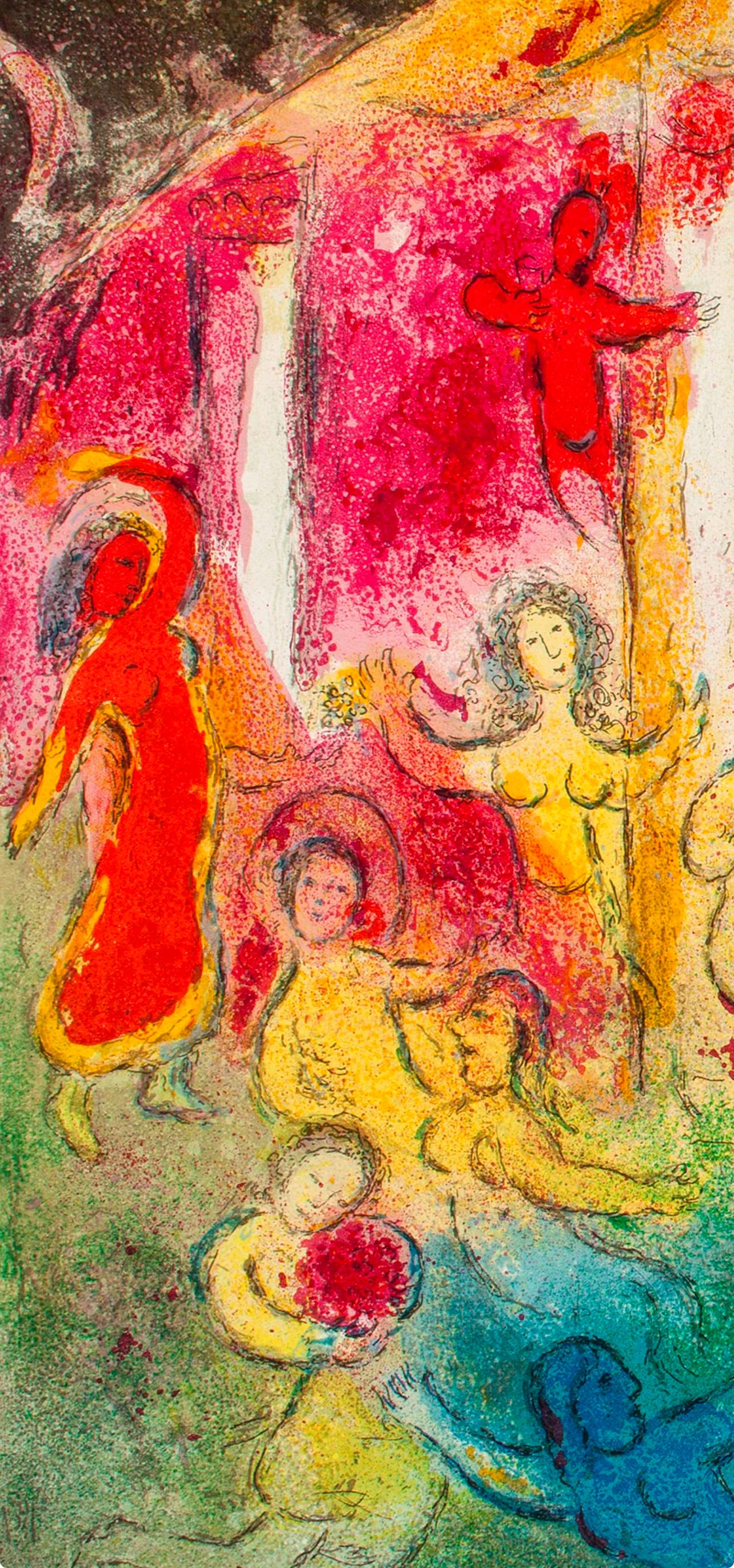 Chagall, Temple et Histoire de Bacchus, Daphnis et Chloé (after) - Print by Marc Chagall