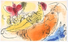 Chagall, The Accordeonist (Mourlot 204 ; Cramer 34) (après)