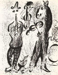 Vintage Chagall, The Mountebanks (Mourlot 395; Cramer 56) (after)