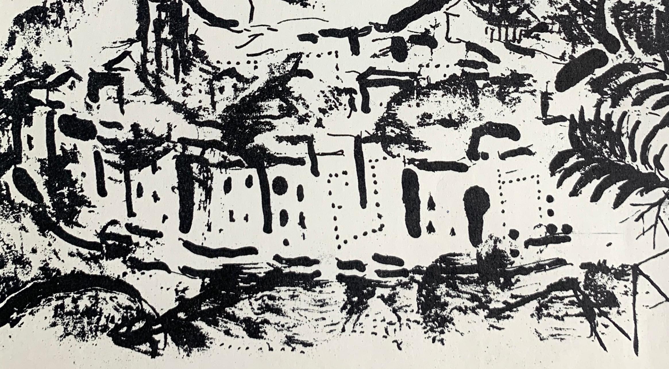Chagall, Das Dorf (Mourlot 199; Cramer 34) (nachdem) (Expressionismus), Print, von Marc Chagall