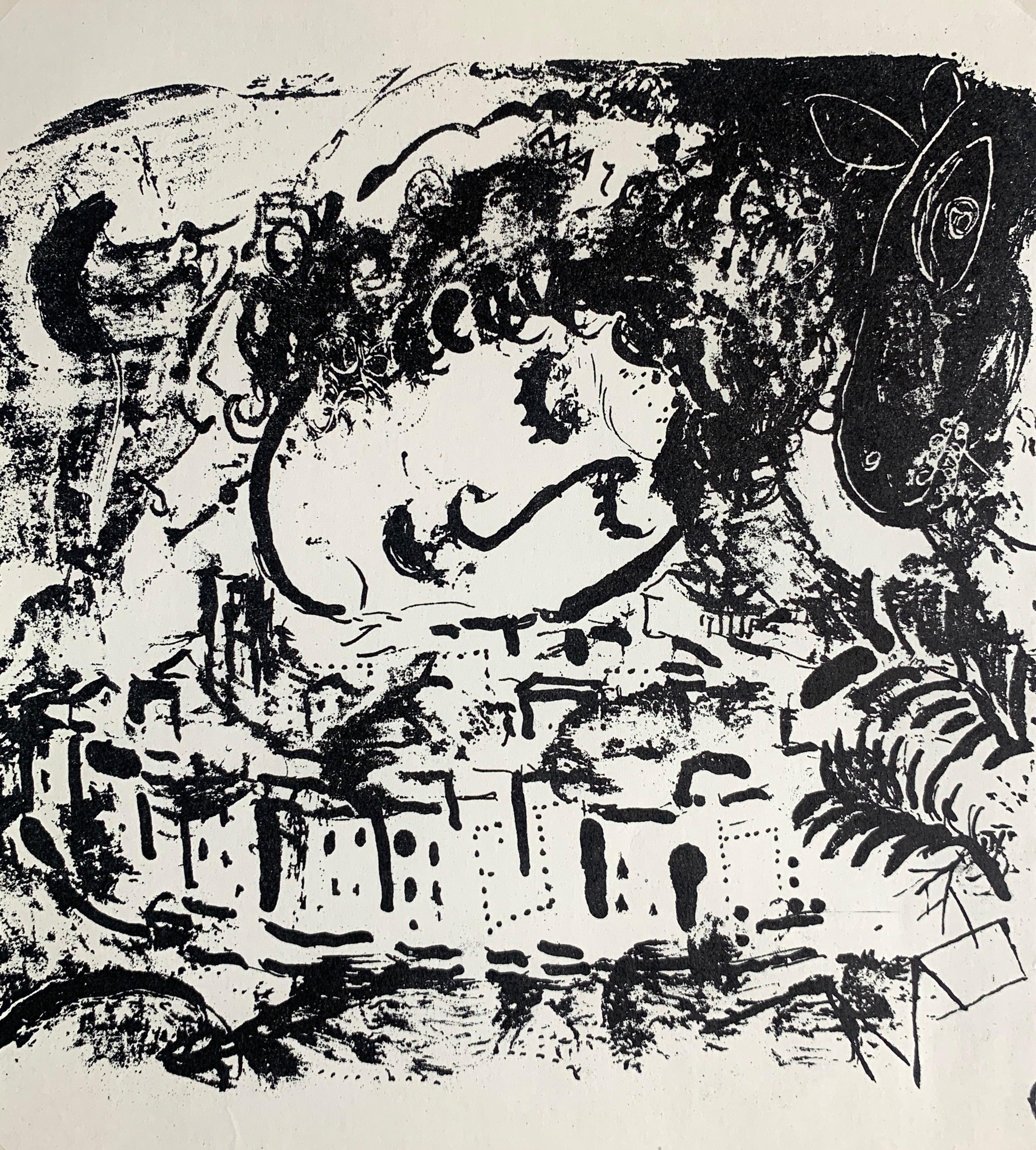 Marc Chagall Figurative Print – Chagall, Das Dorf (Mourlot 199; Cramer 34) (nachdem)