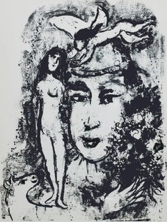 Chagall, The White Clown (Mourlot 411; Cramer 59) (after)