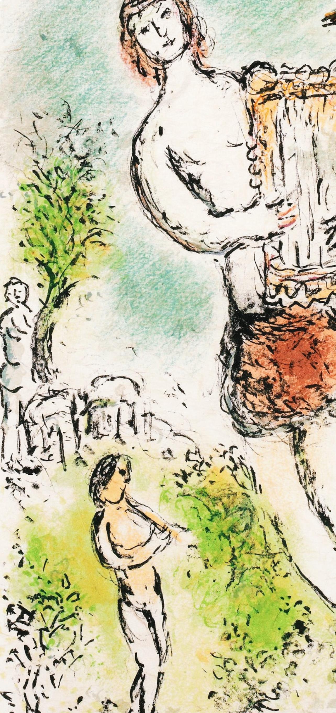 Chagall, Theoclymenus, Homer, Die Odyssee (after) - Expressionniste Print par Marc Chagall